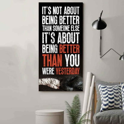 Soccer It is not About Being Better Than Someone Else It is about being better than you were the day before.