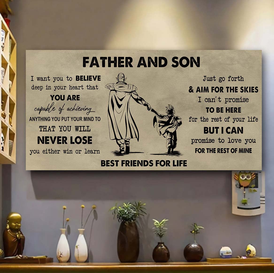 DRB Father And Daughter Best Friend For Life - You Will Never Lose Poster Canvas Gift For Daughter From Father