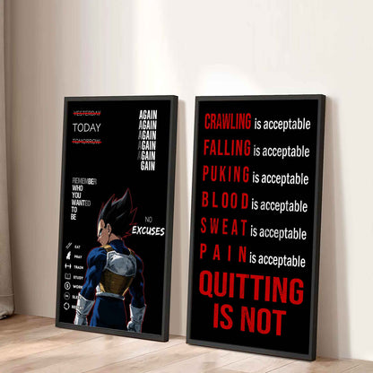 Quiting Is Not Canvas Set Ready To Hang Gift For Your Son Your Friend