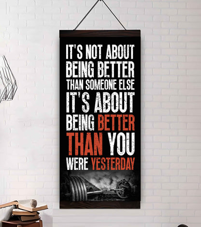 Soccer It is not About Being Better Than Someone Else It is about being better than you were the day before.