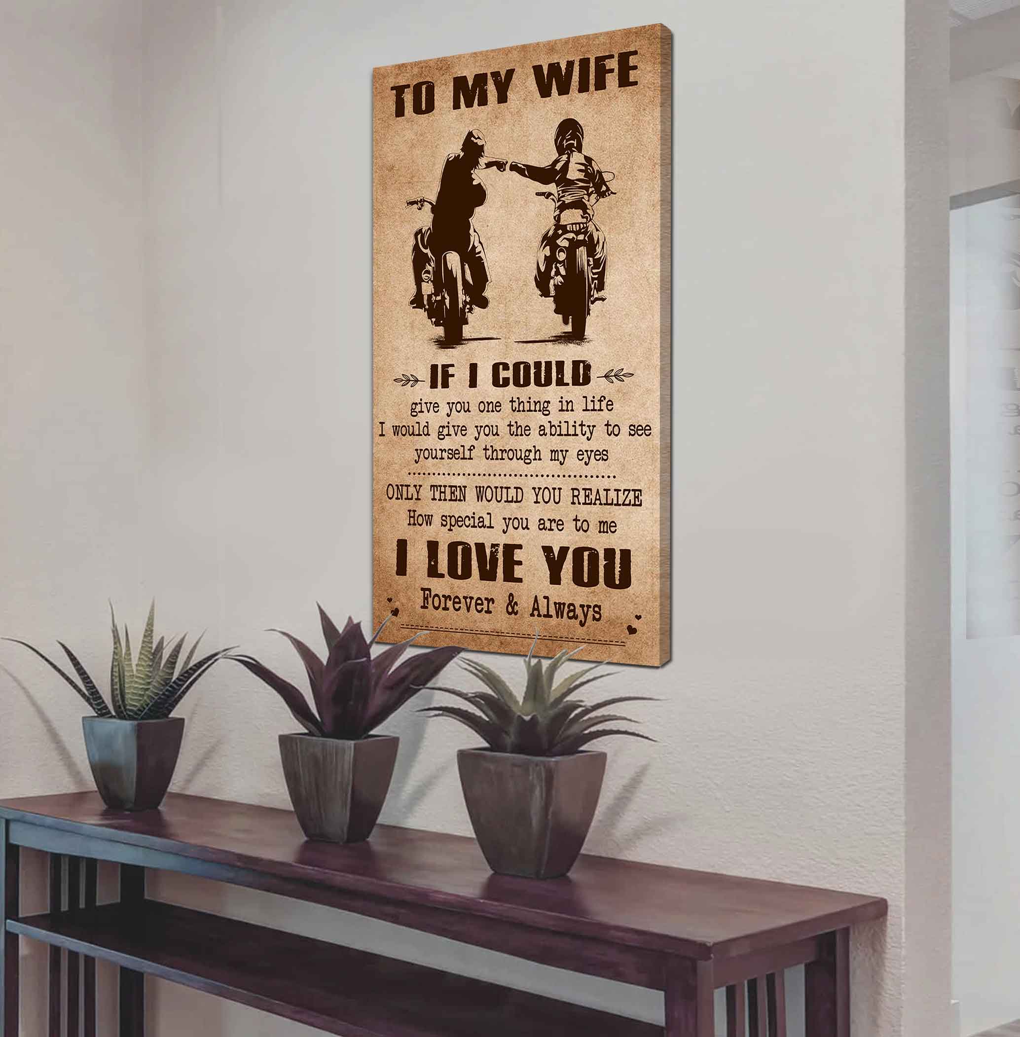 Samurai Poster Canvas To My Wife If I Could Give You One Thing In Life - How Special You Are To Me Gift For Your Wife