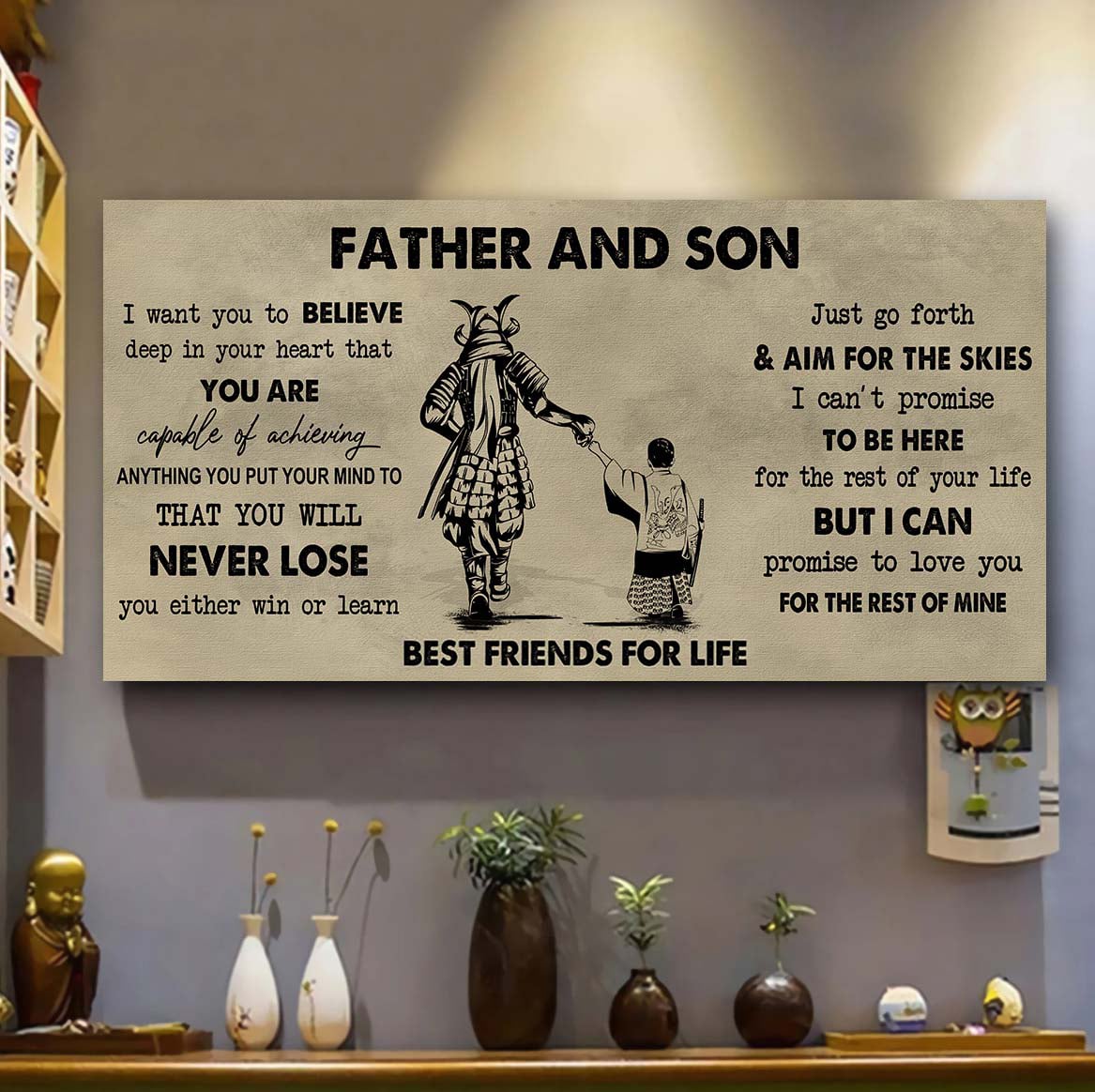 DRB Father And Daughter Best Friend For Life - You Will Never Lose Poster Canvas Gift For Daughter From Father