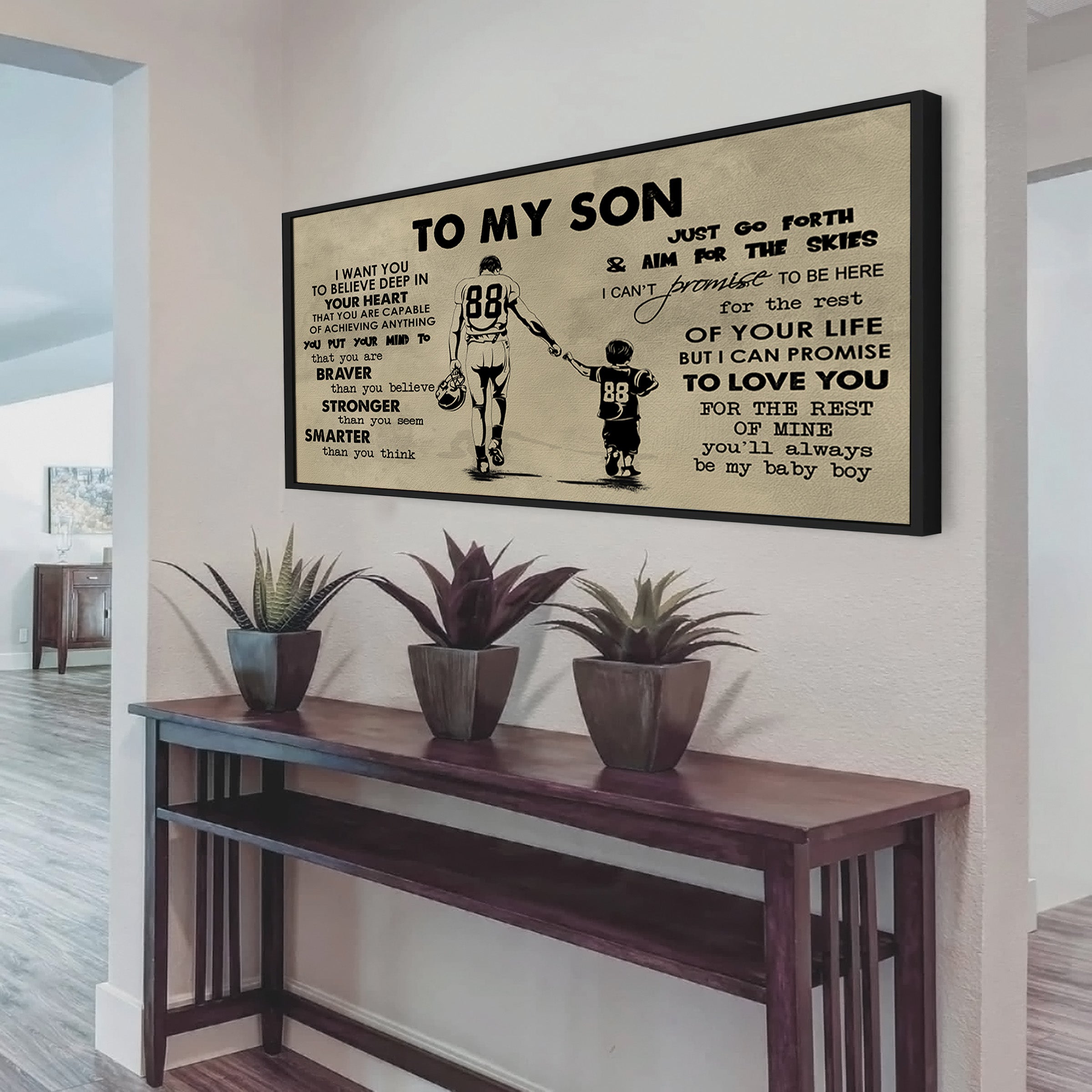 VGT TO MY SON- I WANT YOU TO BELIEVE- CANVAS POSTER