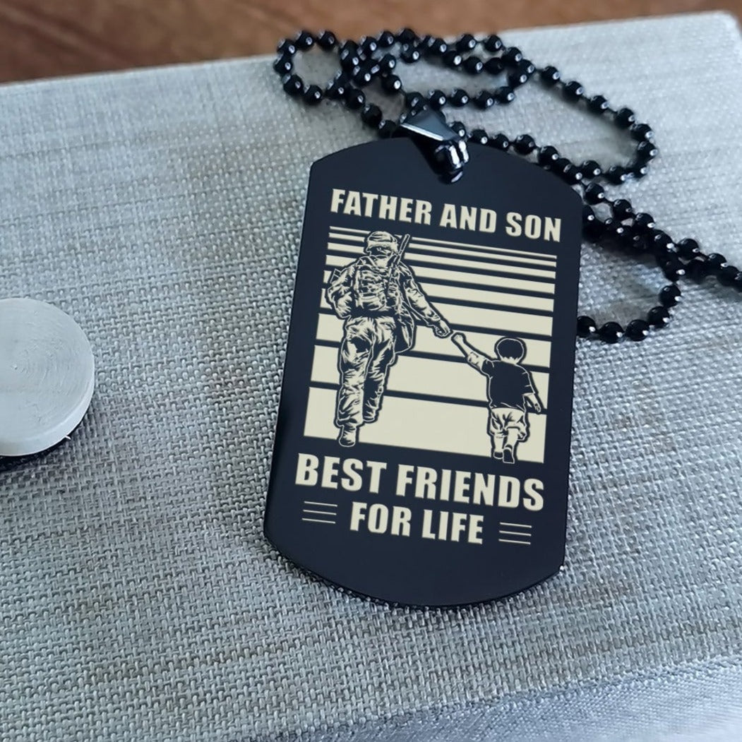 Call on me Son Dog Tag from Dad to Son