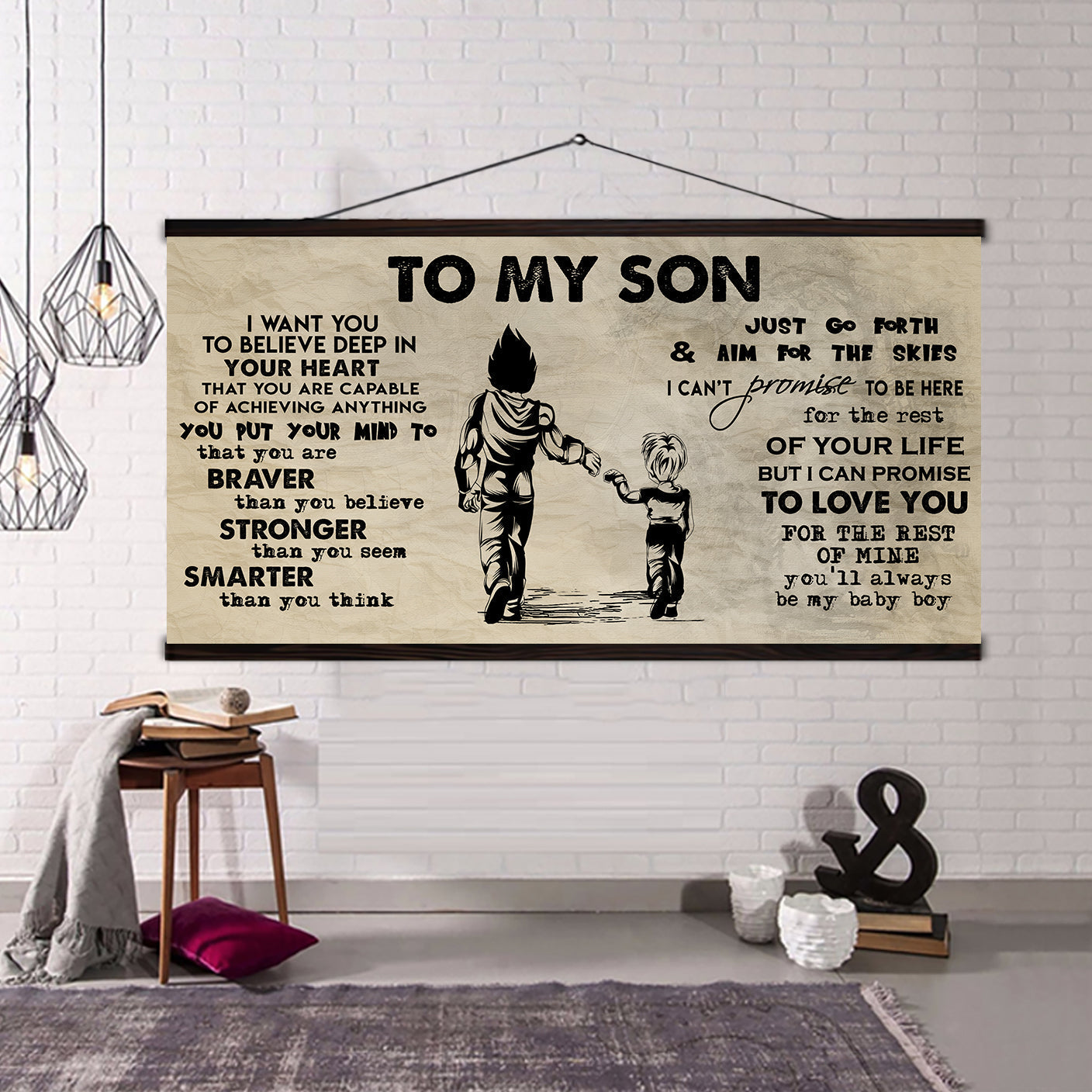 GK TO MY SON- I WANT YOU TO BELIEVE- CANVAS POSTER