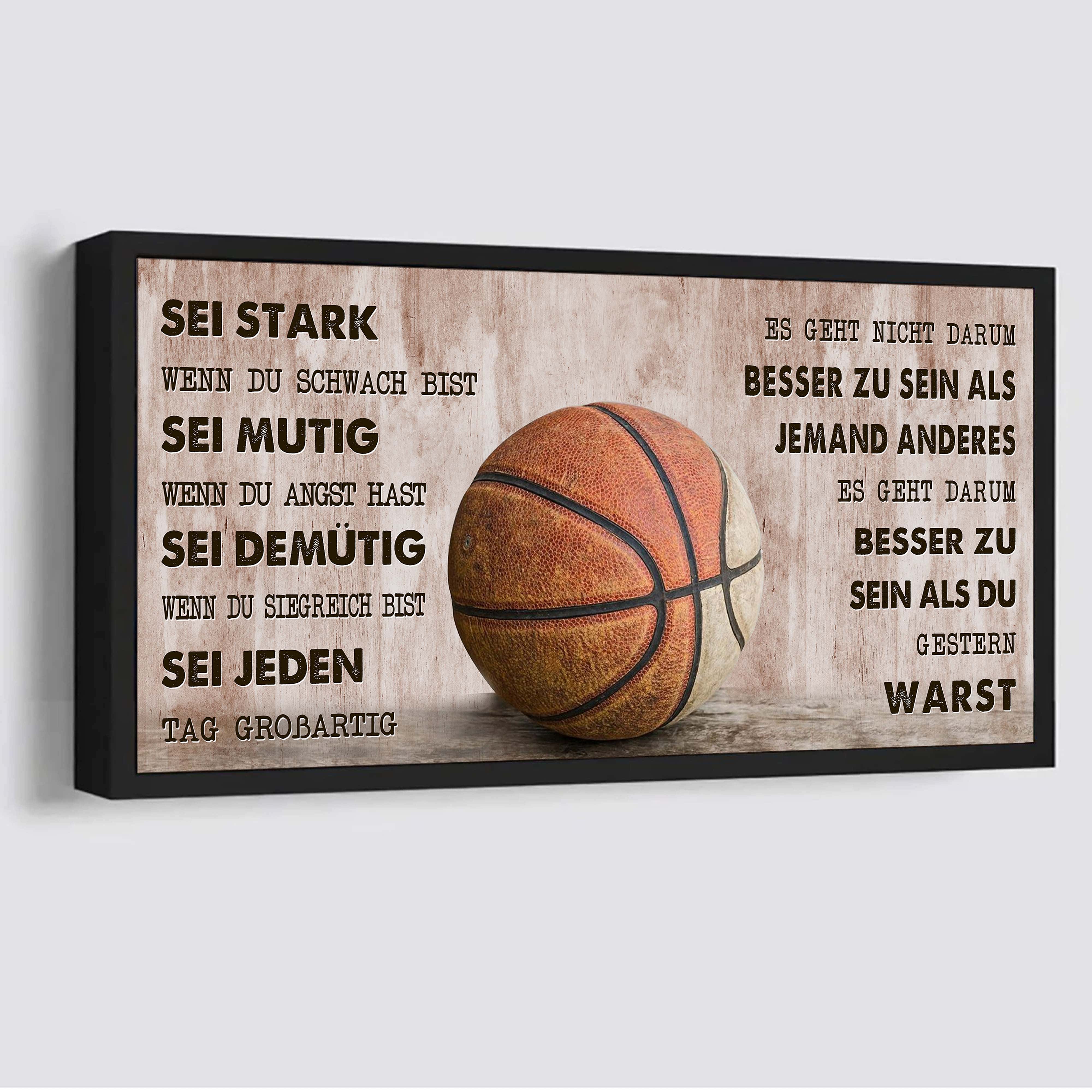 Ger Basketball Es geht nicht darum, besser zu sein als jemand anderes, es geht darum, besser zu sein als gestern.