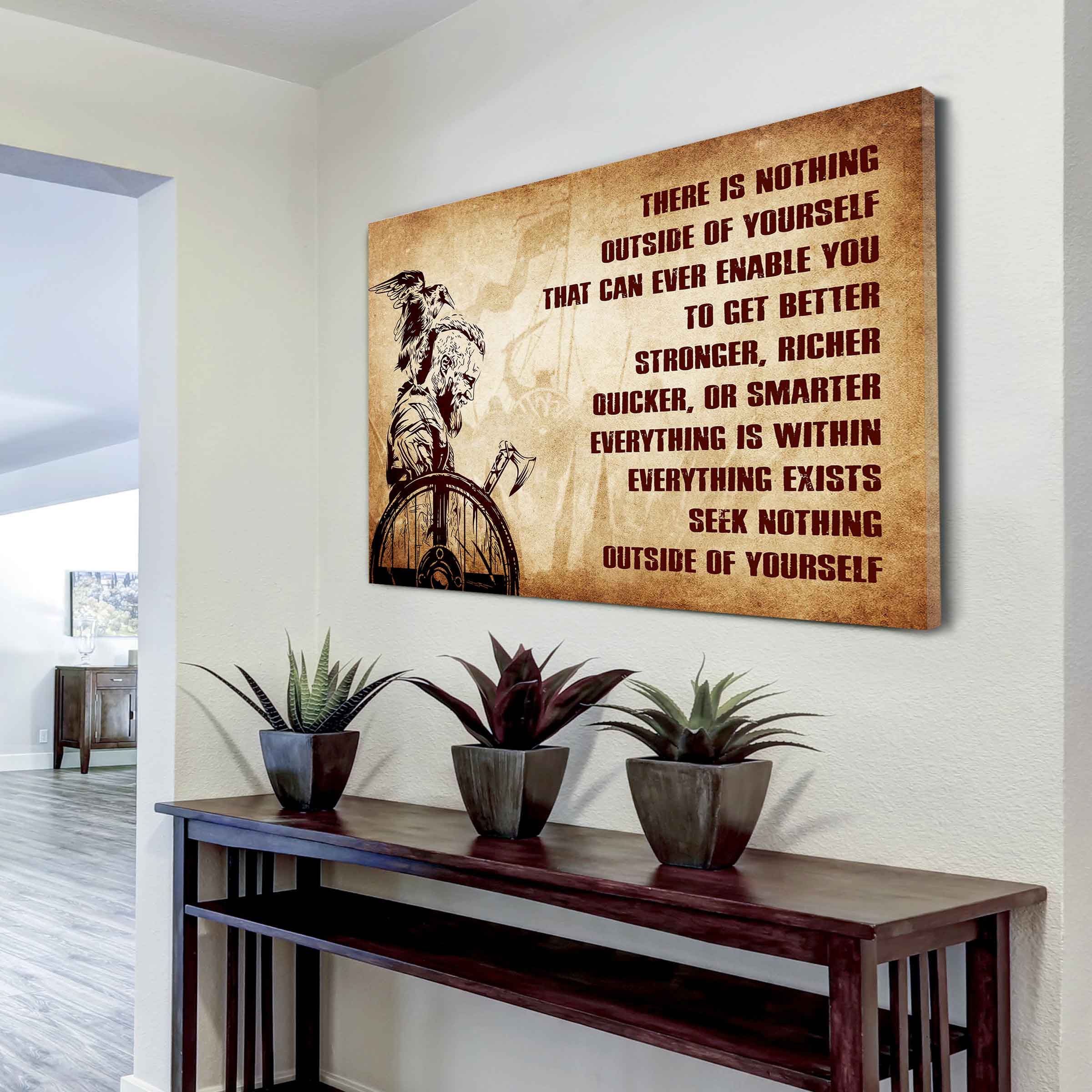 DRB Poster Canvas There Is Nothing Outside Of Yourself Best Gift With Motivation Quotes