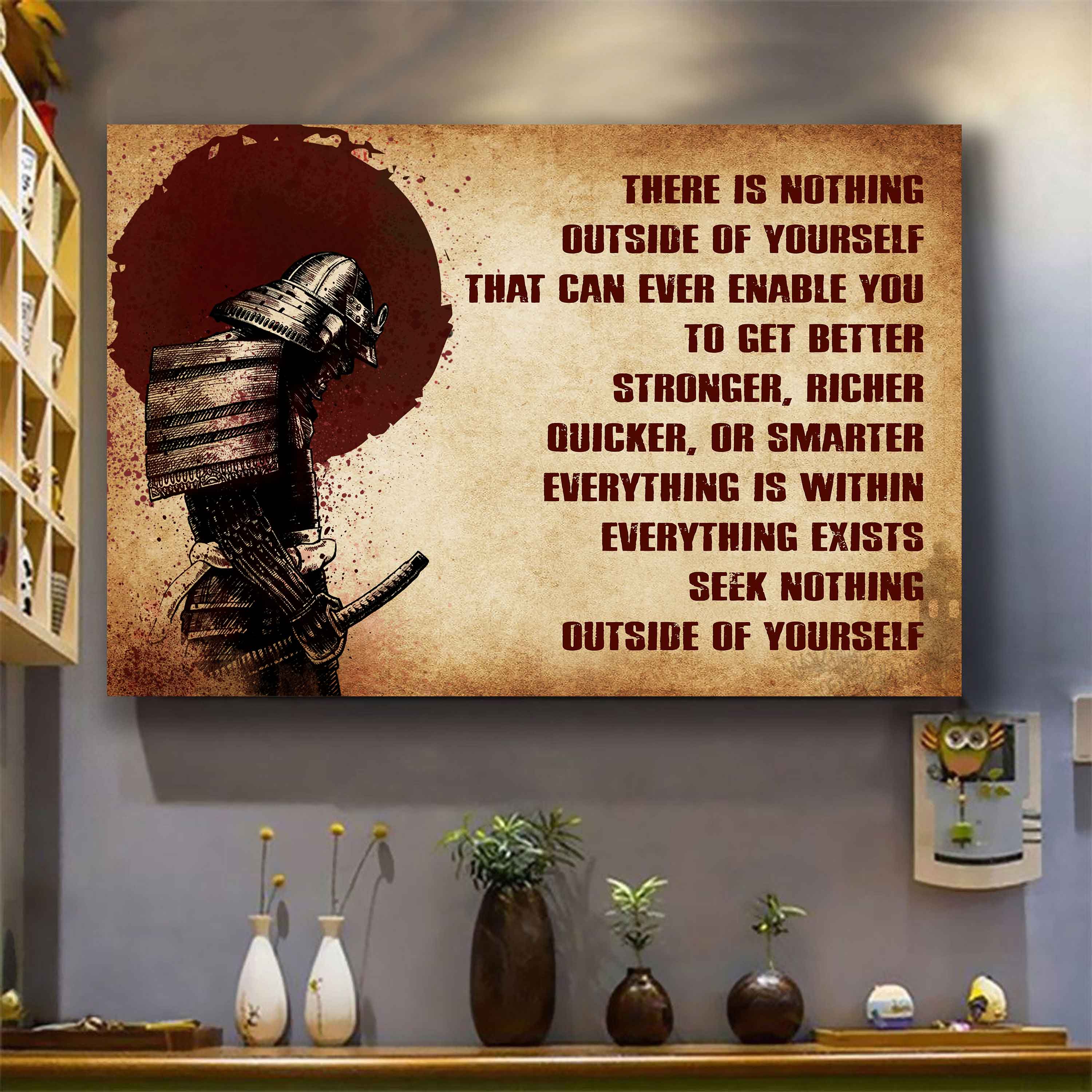 DRB Poster Canvas There Is Nothing Outside Of Yourself Best Gift With Motivation Quotes
