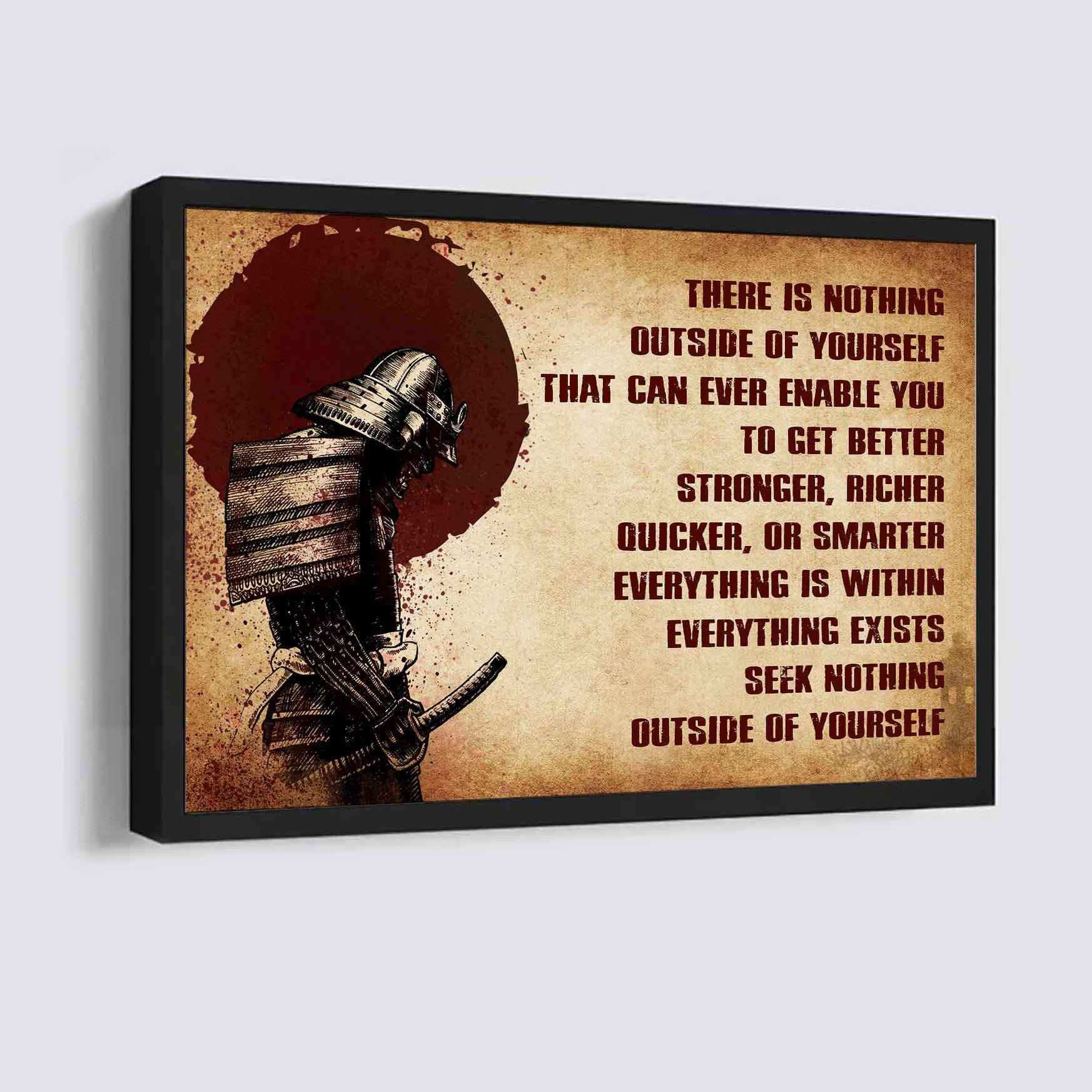 DRB Poster Canvas There Is Nothing Outside Of Yourself Best Gift With Motivation Quotes
