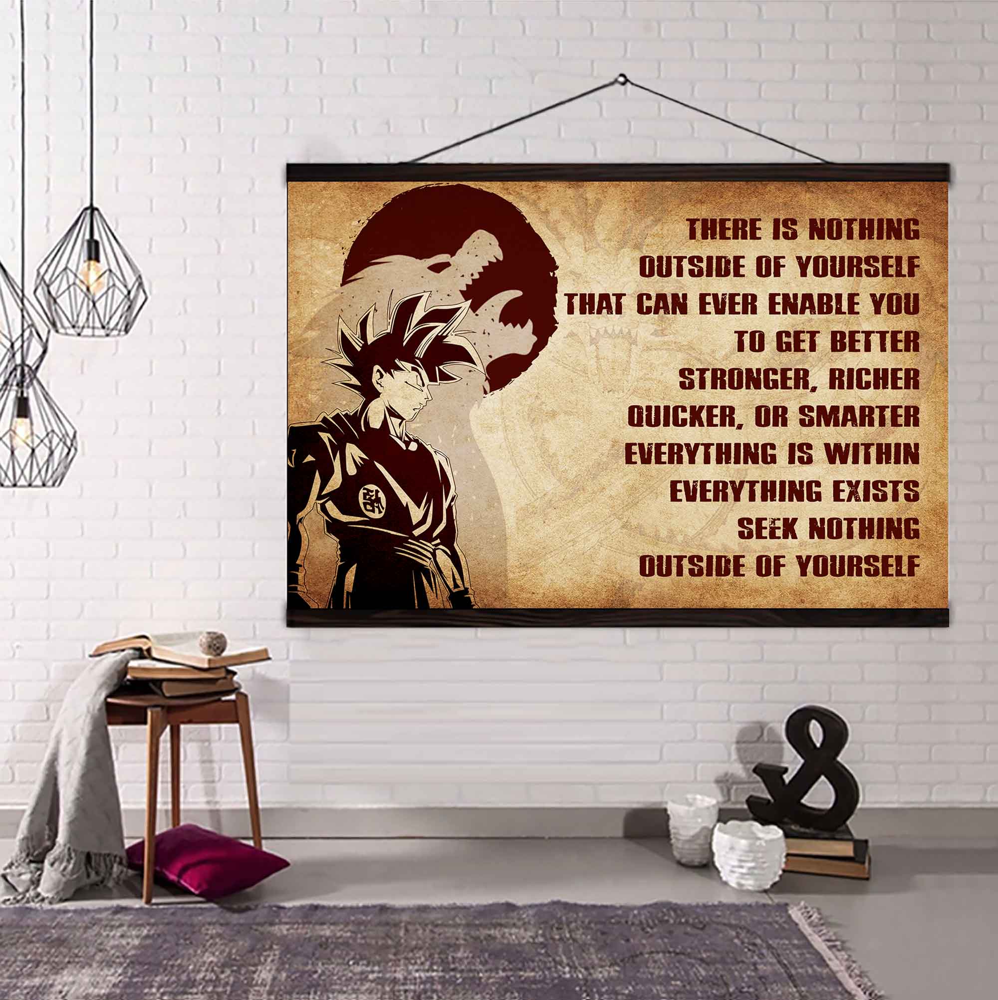 DRB Poster Canvas There Is Nothing Outside Of Yourself Best Gift With Motivation Quotes