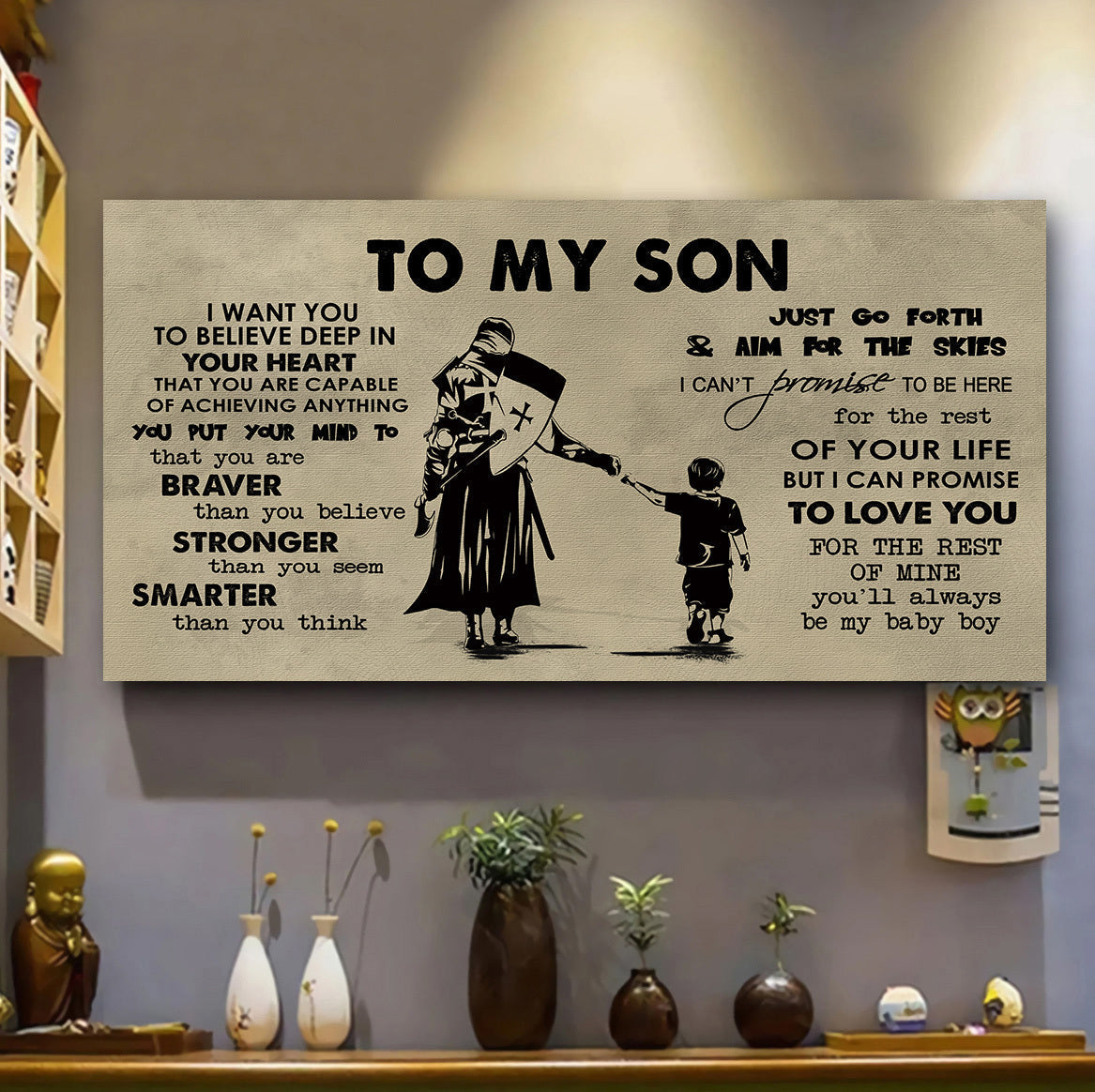 GH TO MY Daughter- I WANT YOU TO BELIEVE- CANVAS POSTER