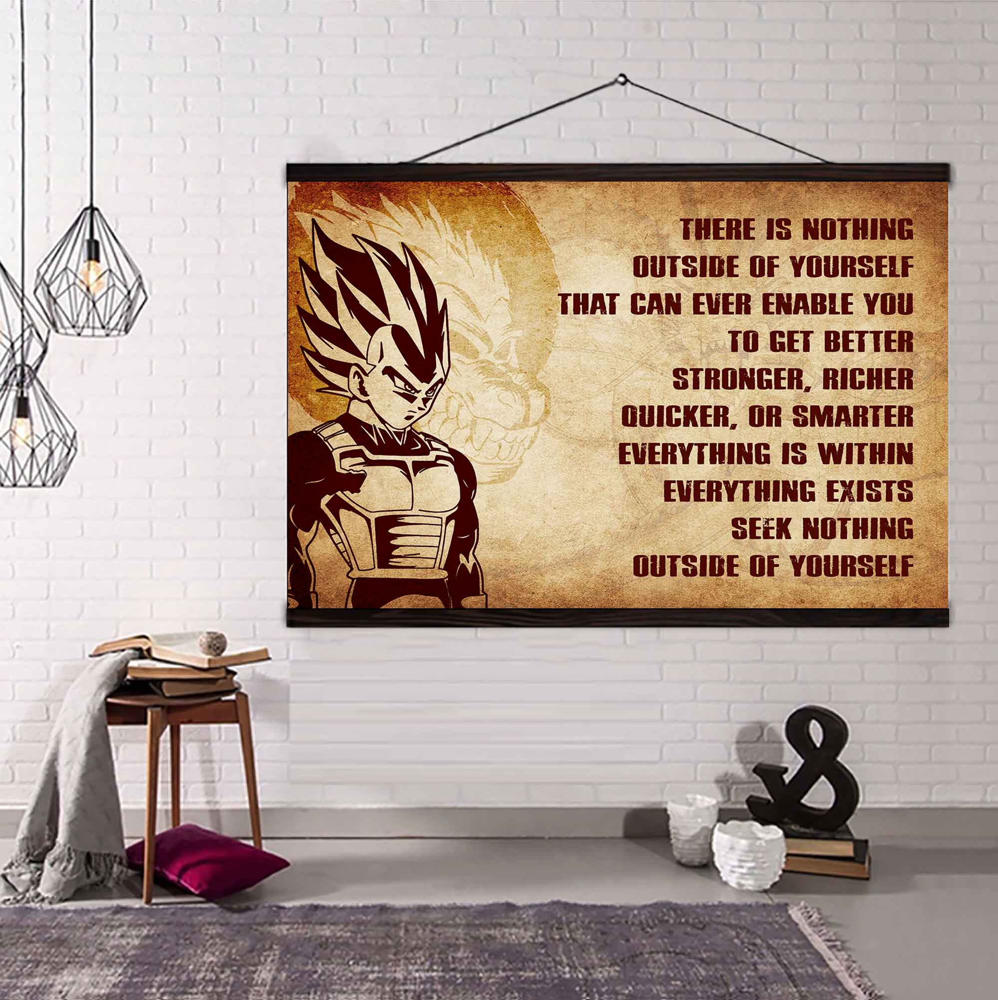 DRB Poster Canvas There Is Nothing Outside Of Yourself Best Gift With Motivation Quotes