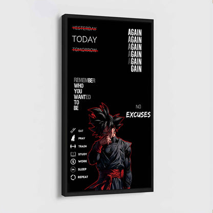 Remember Who You Wanted To Be Canvas Poster Training Motivation Quotes Gift For Your Son