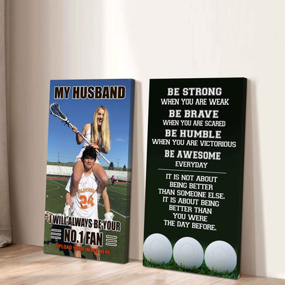 Young Sport Couple To My Husband Be Strong When You Are Weak Be Badass Everyday Set 2 Canvas Wall Art