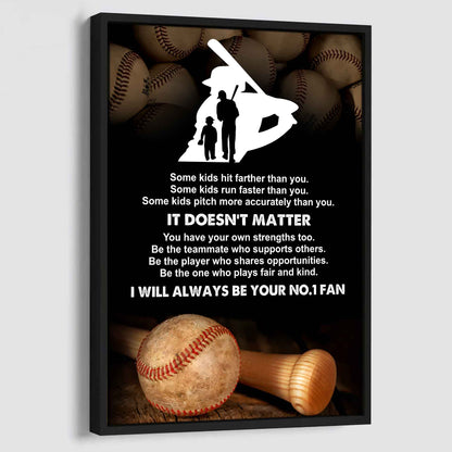 Sport Poster Canvas Be The One Who Plays Fair And Kind I Will Always Be Your No1 Fan Gift For Your Kid Xmas Gift From Dad And Mom