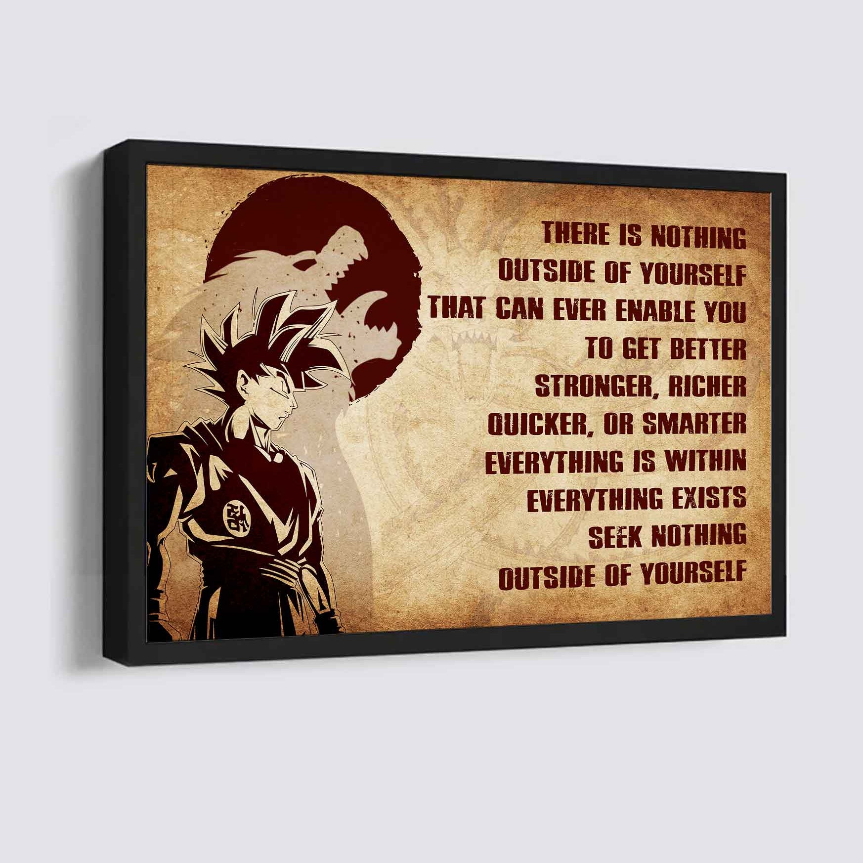 DRB Poster Canvas There Is Nothing Outside Of Yourself Best Gift With Motivation Quotes