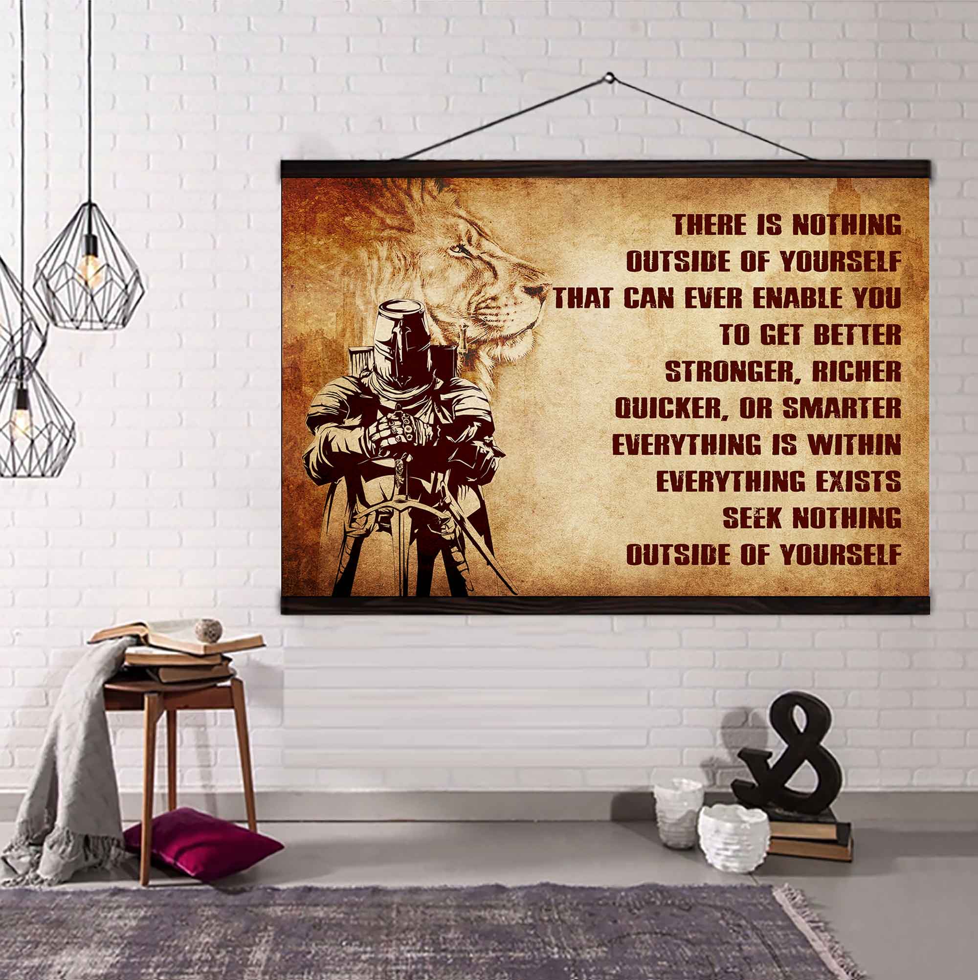 DRB Poster Canvas There Is Nothing Outside Of Yourself Best Gift With Motivation Quotes