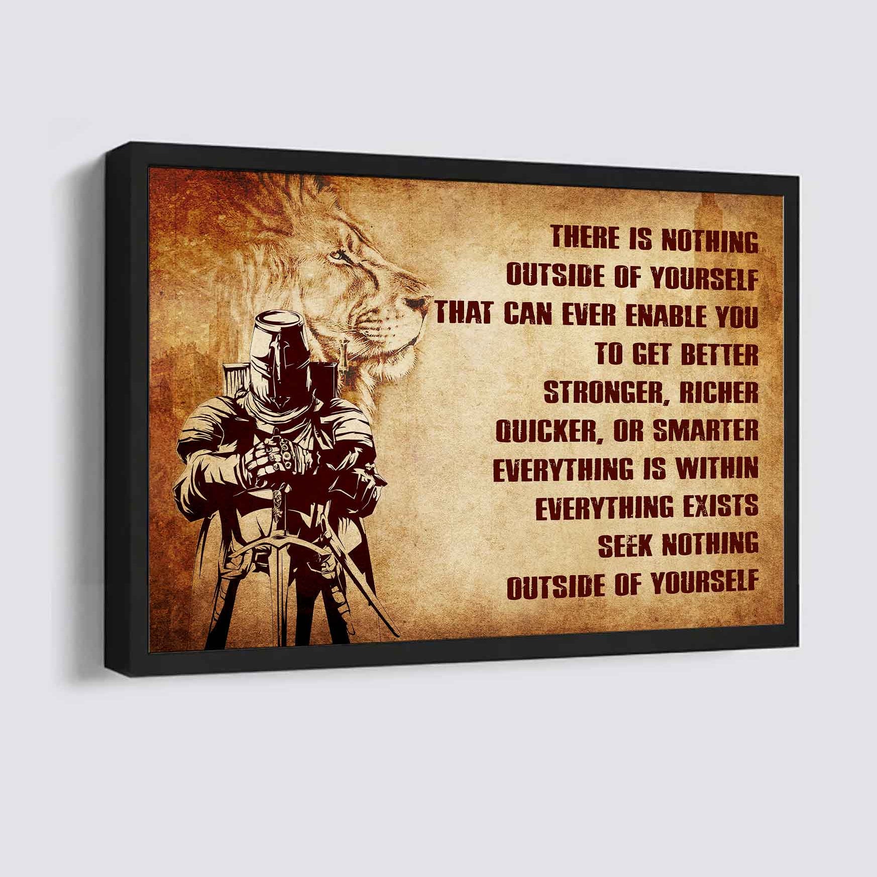 DRB Poster Canvas There Is Nothing Outside Of Yourself Best Gift With Motivation Quotes