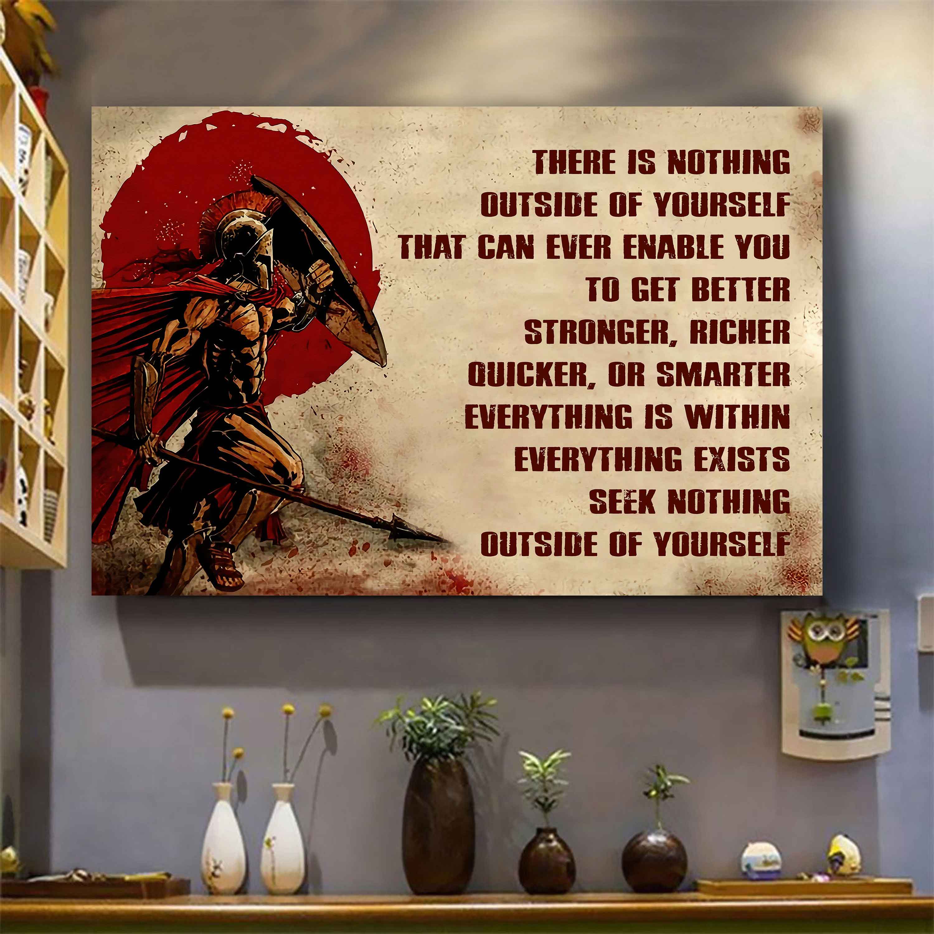 DRB Poster Canvas There Is Nothing Outside Of Yourself Best Gift With Motivation Quotes