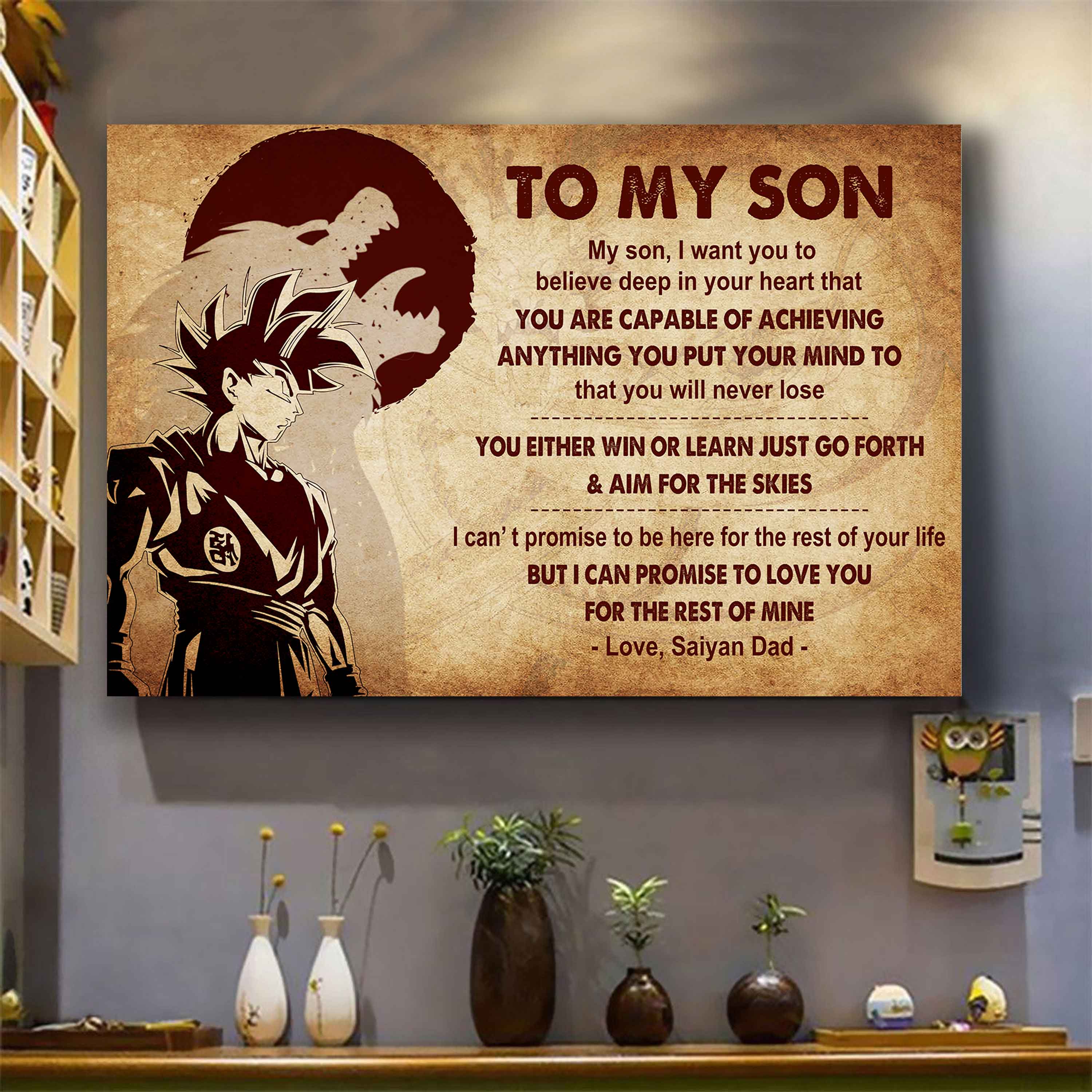 New Version Warrior Poster Canvas You Will Never Lose You Either Win Or Learn From Dad To Son