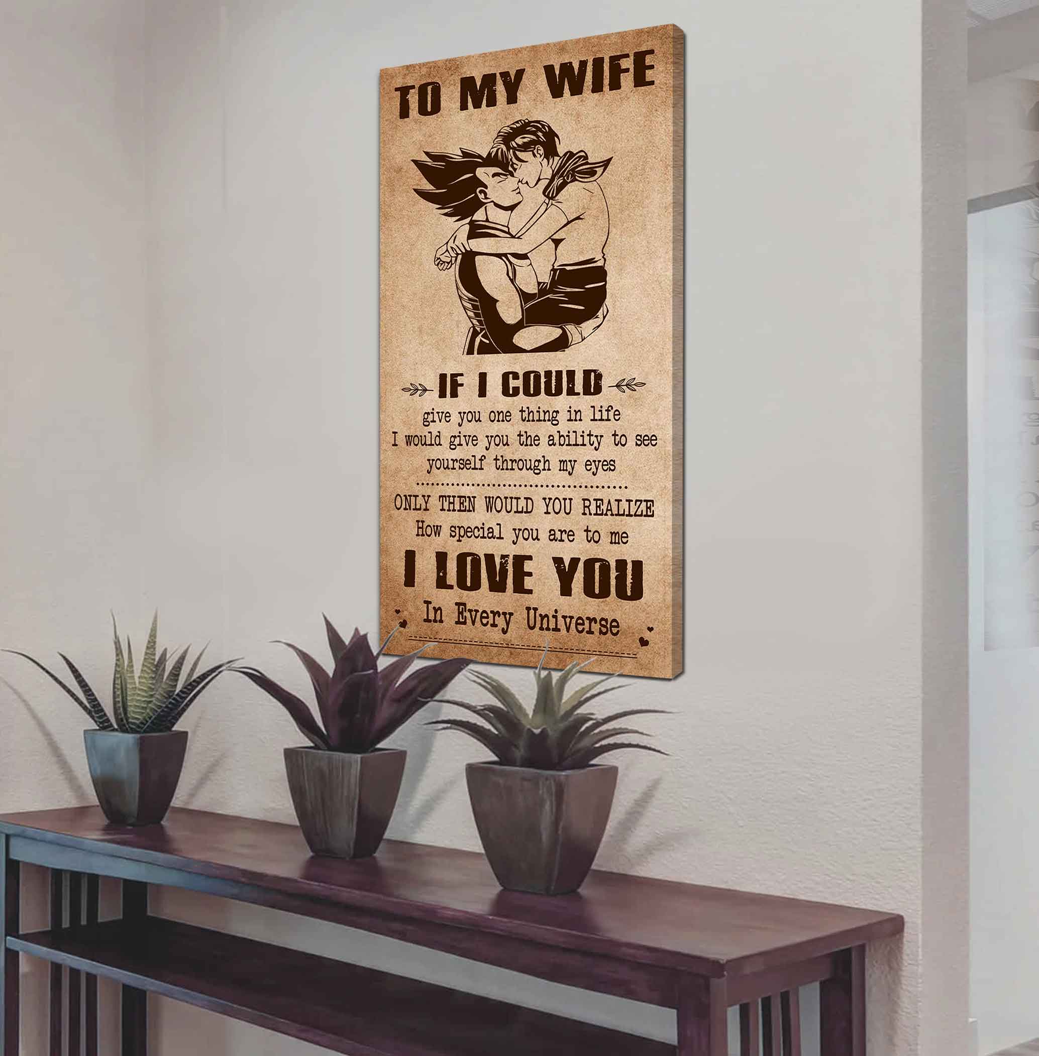 Samurai Poster Canvas To My Wife If I Could Give You One Thing In Life - How Special You Are To Me Gift For Your Wife