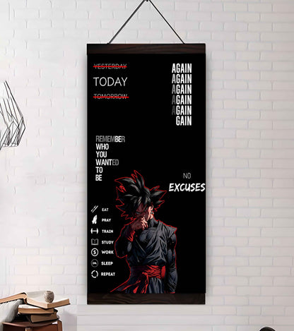 Remember Who You Wanted To Be Canvas Poster Training Motivation Quotes Gift For Your Son