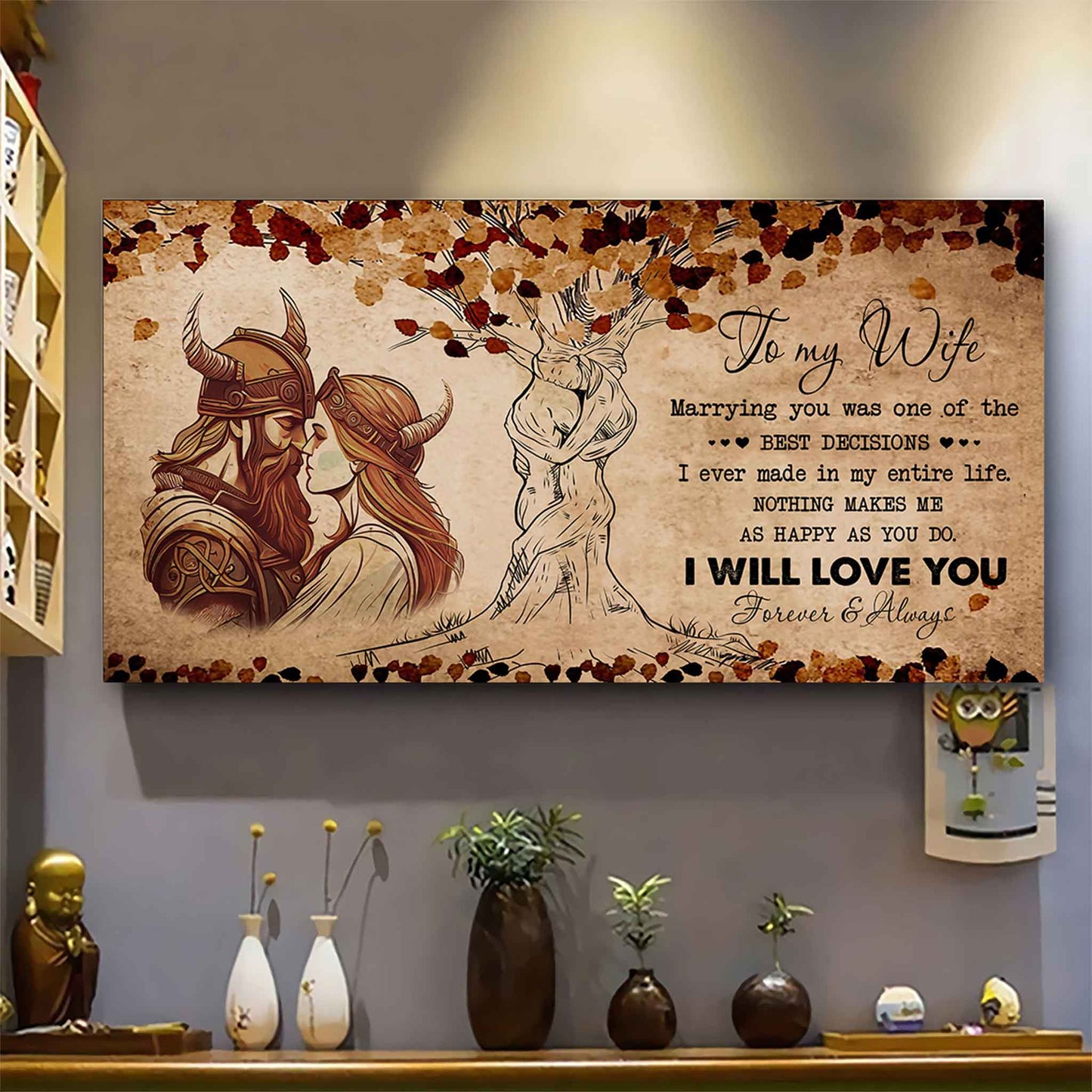 Samurai Poster Canvas To My Wife Marrying You Was One Of The Best Decisions - I Will Love You Forever And Always Gift For Your Wife