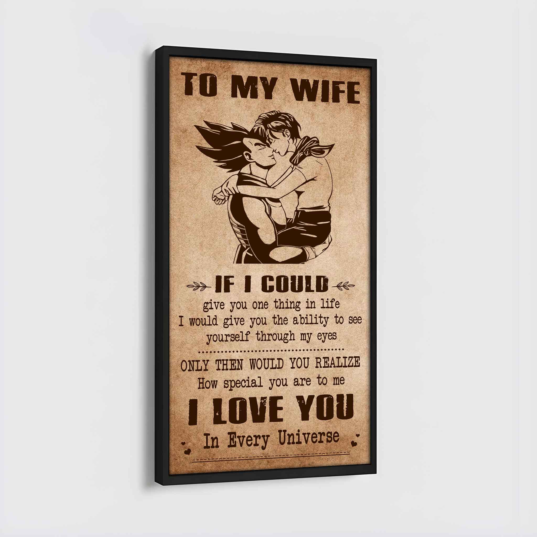 Samurai Poster Canvas To My Wife If I Could Give You One Thing In Life - How Special You Are To Me Gift For Your Wife