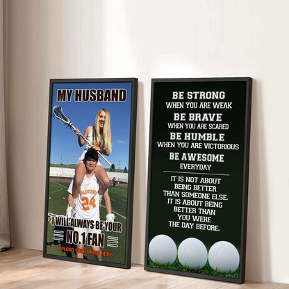 Young Sport Couple To My Husband Be Strong When You Are Weak Be Badass Everyday Set 2 Canvas Wall Art
