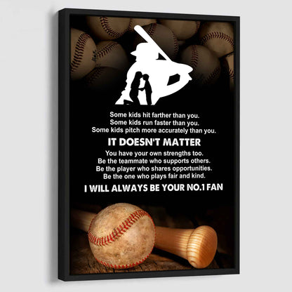 Sport Poster Canvas Be The One Who Plays Fair And Kind I Will Always Be Your No1 Fan Gift For Your Kid Xmas Gift From Dad And Mom