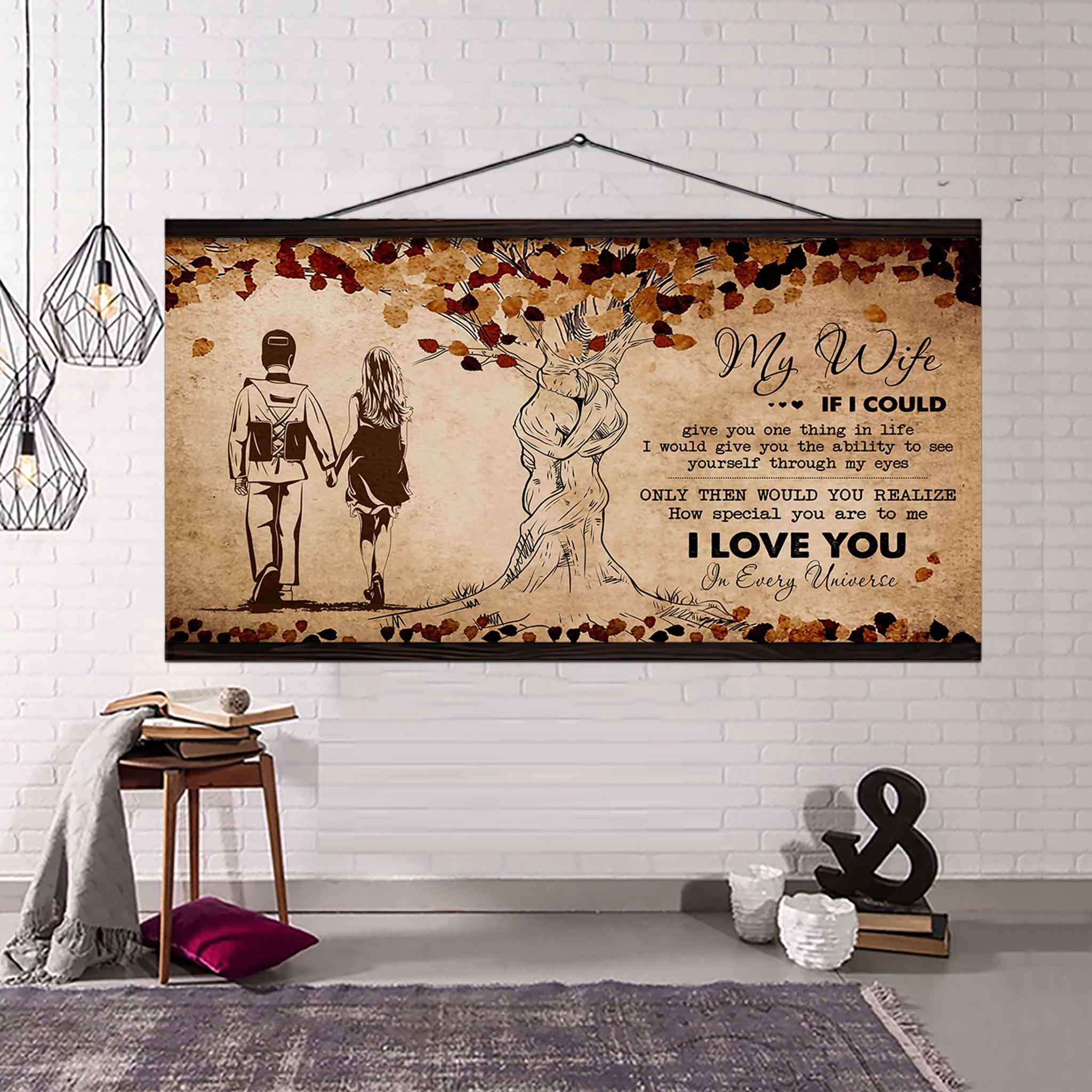 American Football Poster Canvas To My Wife If I Could Give You One Thing In Life - How Special You Are To Me Gift For Your Wife