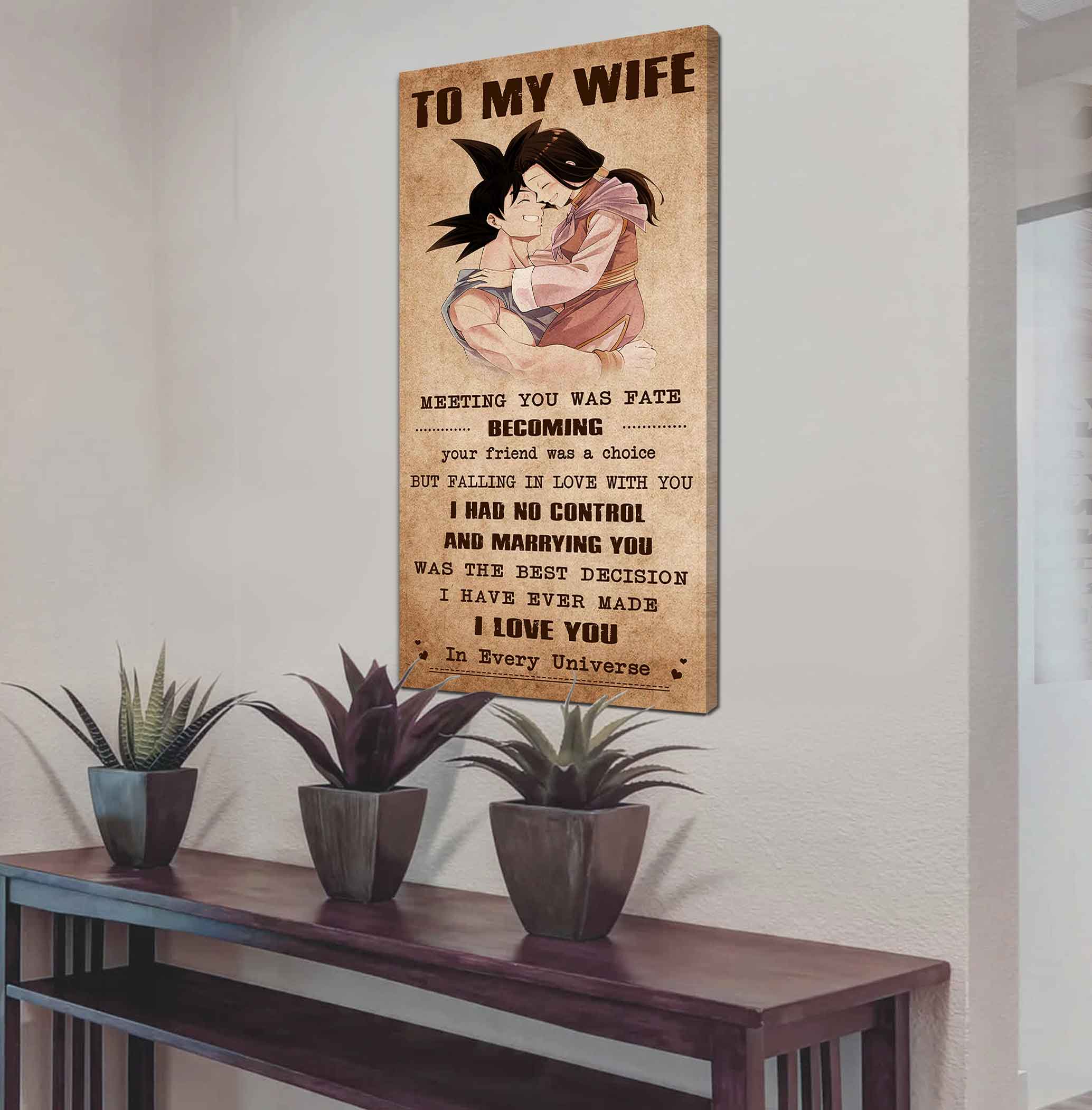 Family Poster Canvas To My Wife Meeting You Was Fate - I Love You Forever And Always Gift For Your Wife