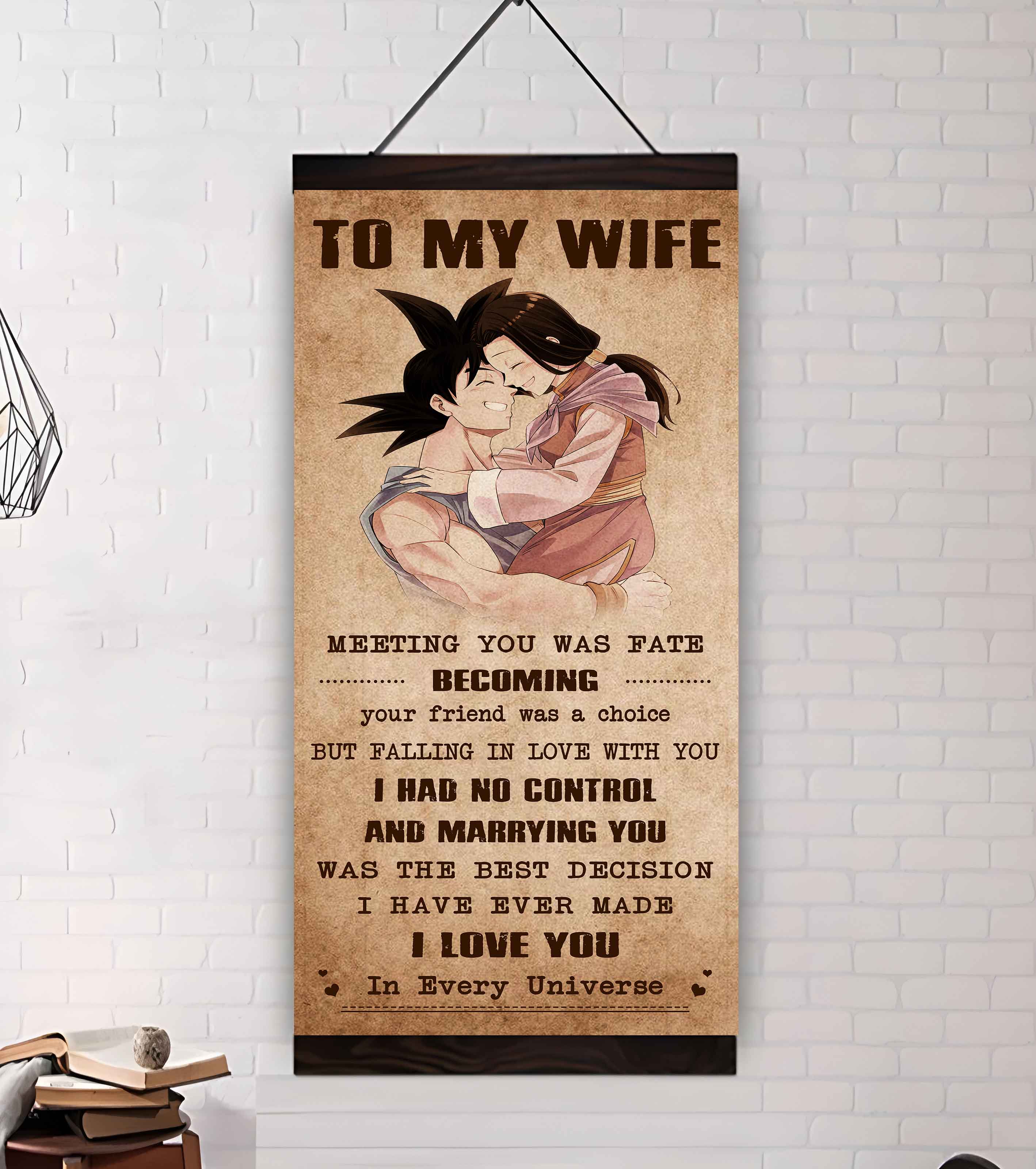 Family Poster Canvas To My Wife Meeting You Was Fate - I Love You Forever And Always Gift For Your Wife