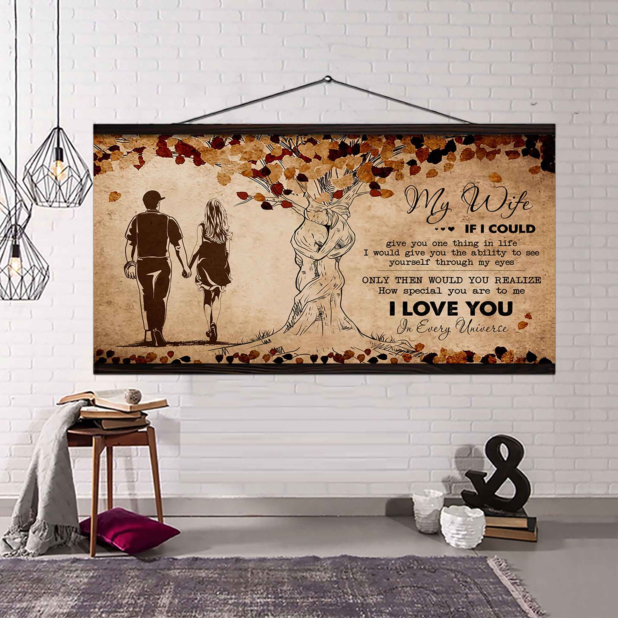 American Football Poster Canvas To My Wife If I Could Give You One Thing In Life - How Special You Are To Me Gift For Your Wife