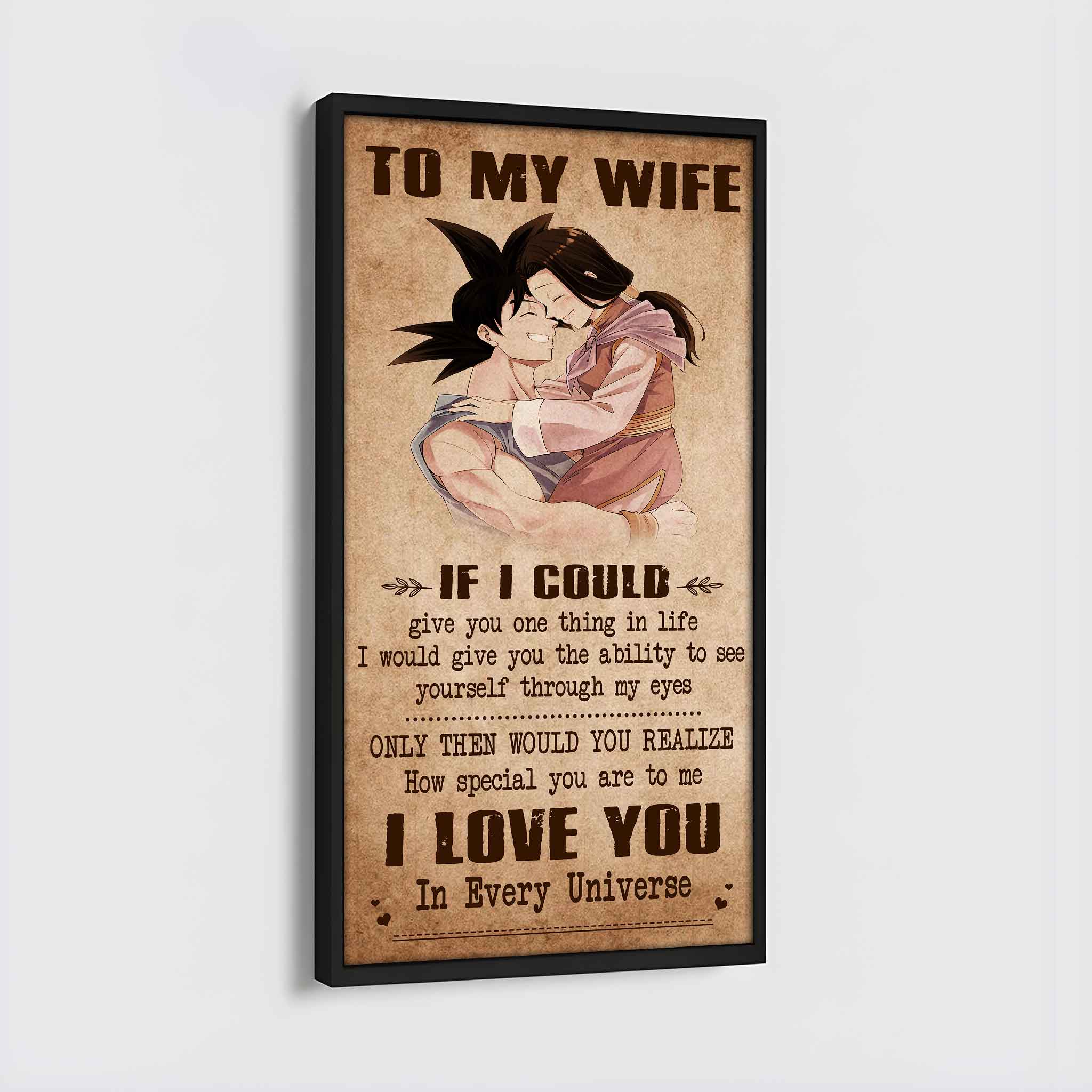 Samurai Poster Canvas To My Wife If I Could Give You One Thing In Life - How Special You Are To Me Gift For Your Wife