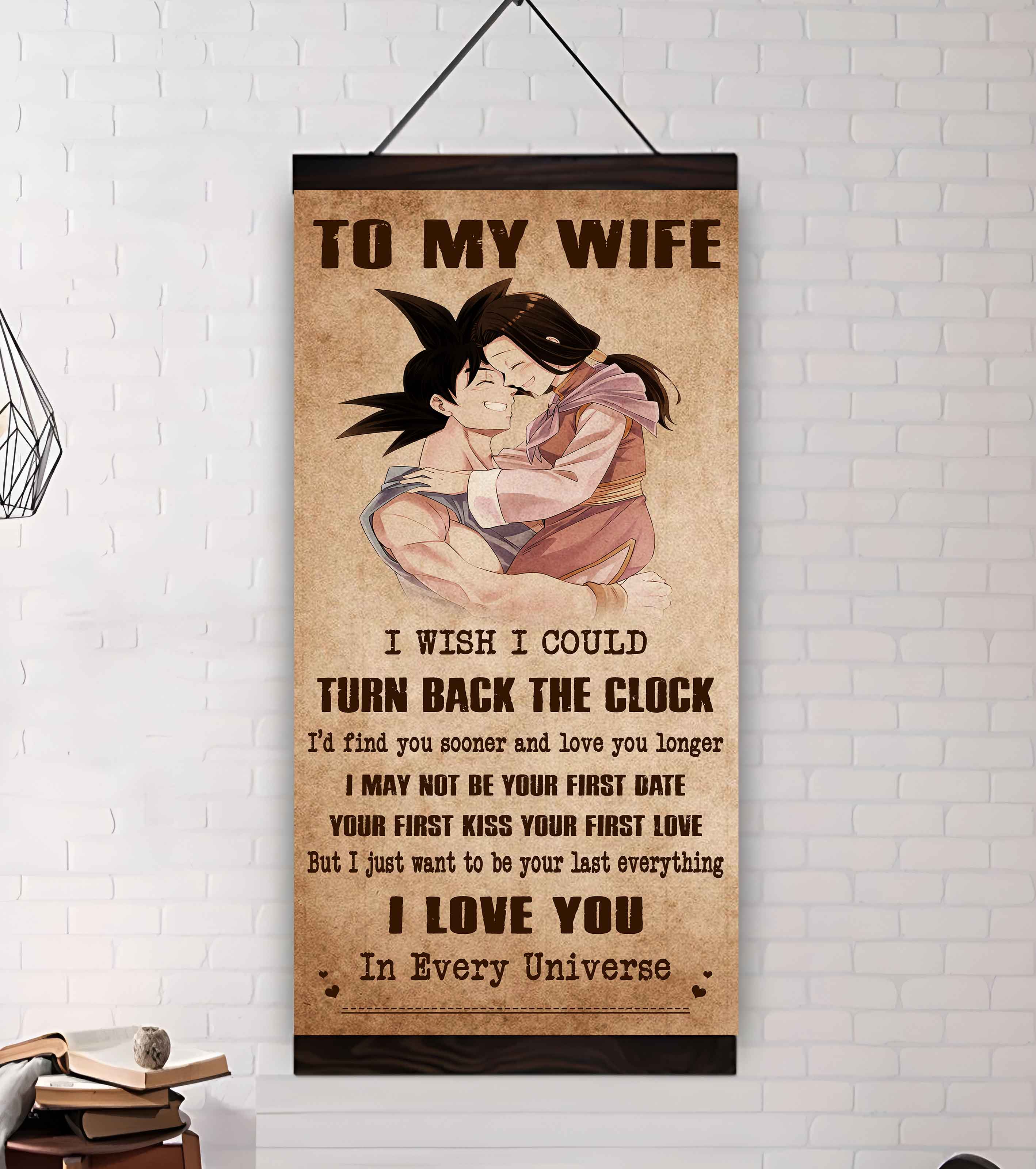 Samurai Poster Canvas To My Wife I Wish I Could Turn Back The Clock - I Love You Forever And Always Gift For Your Wife