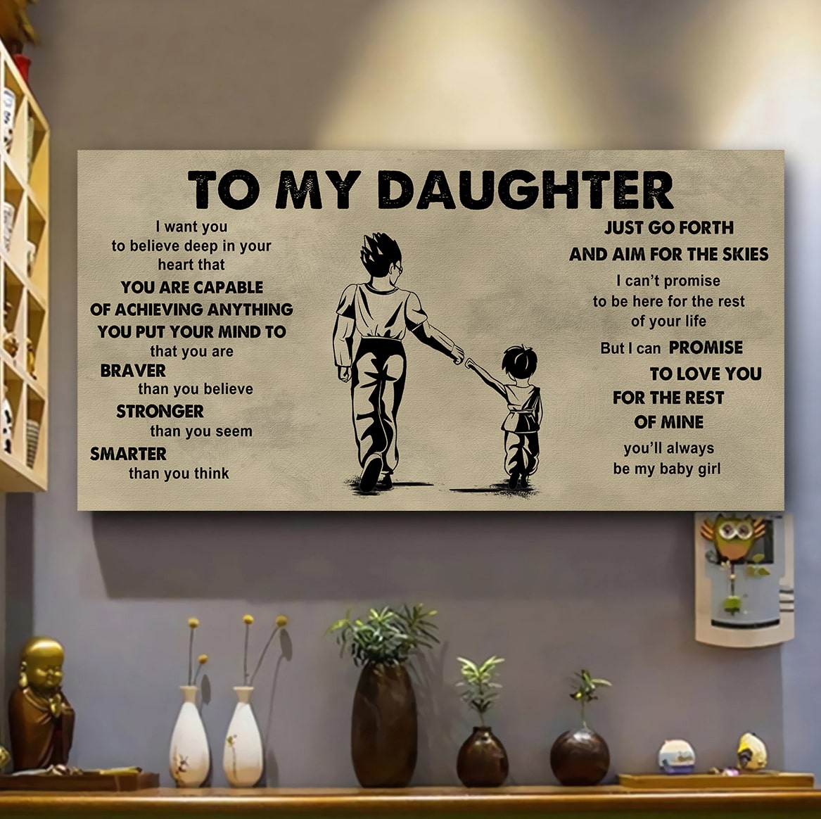 DRB VGT To My Son - That You Are Braver Than You Believe Poster Canvas Gift For Son From Father