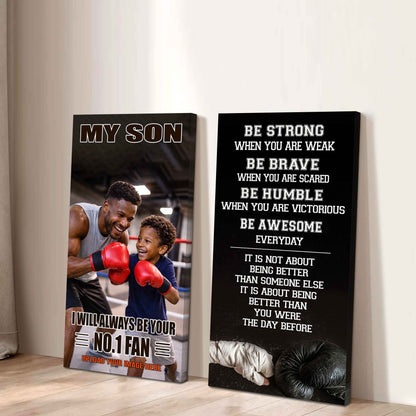 My Son Be Strong When You Are Weak Be Badass Everyday Set 2 Canvas Wall Art From Dad To Son