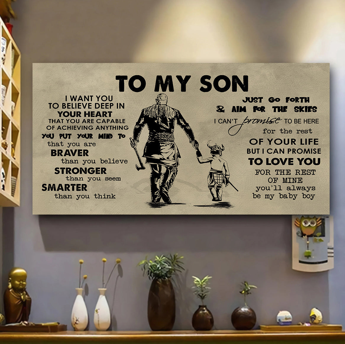 Dad to Daughter- I WANT YOU TO BELIEVE- CANVAS POSTER