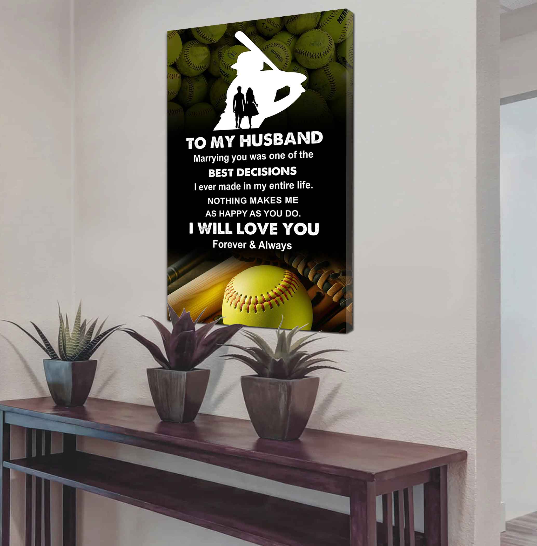 Sport Poster Canvas To My Husband Marrying You Was One Of The Best Decision Gift For Your Husband