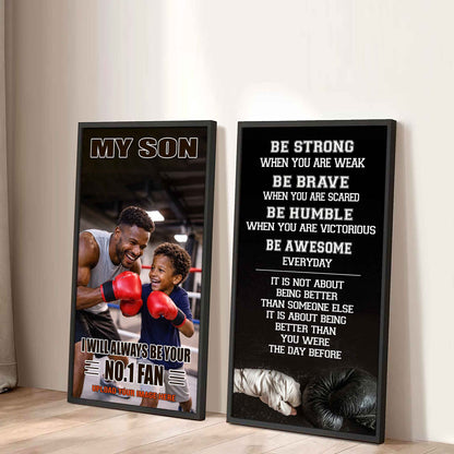 My Son Be Strong When You Are Weak Be Badass Everyday Set 2 Canvas Wall Art From Dad To Son