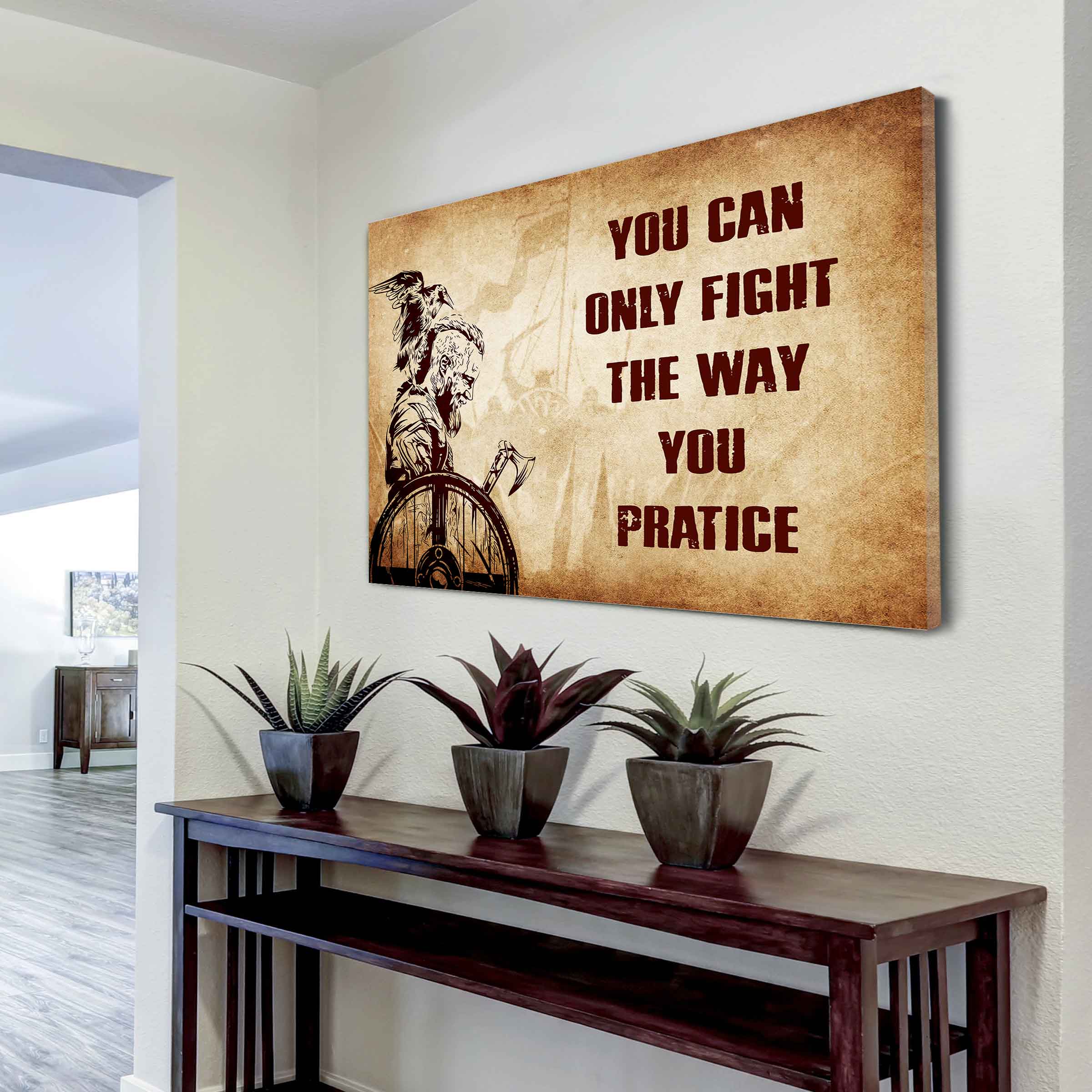 DRB Poster Canvas You Can Only Fight The Way You Practice