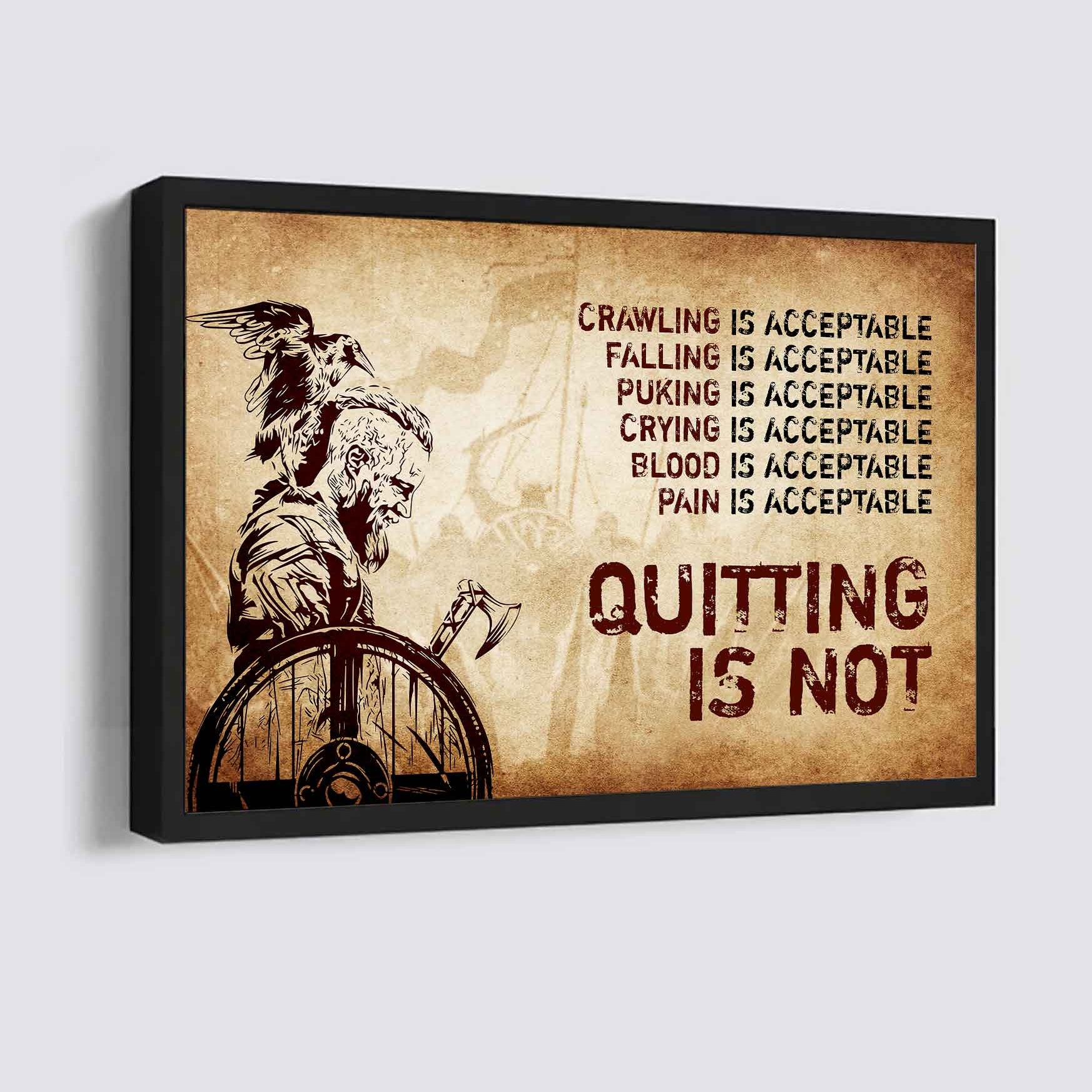 DRB Poster Canvas Quiting Is Not Best Gifts Motivation Quotes
