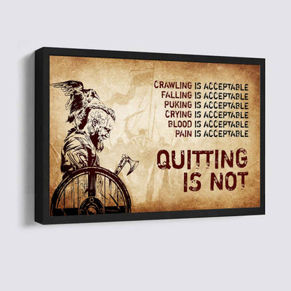 DRB Poster Canvas Quiting Is Not Best Gifts Motivation Quotes