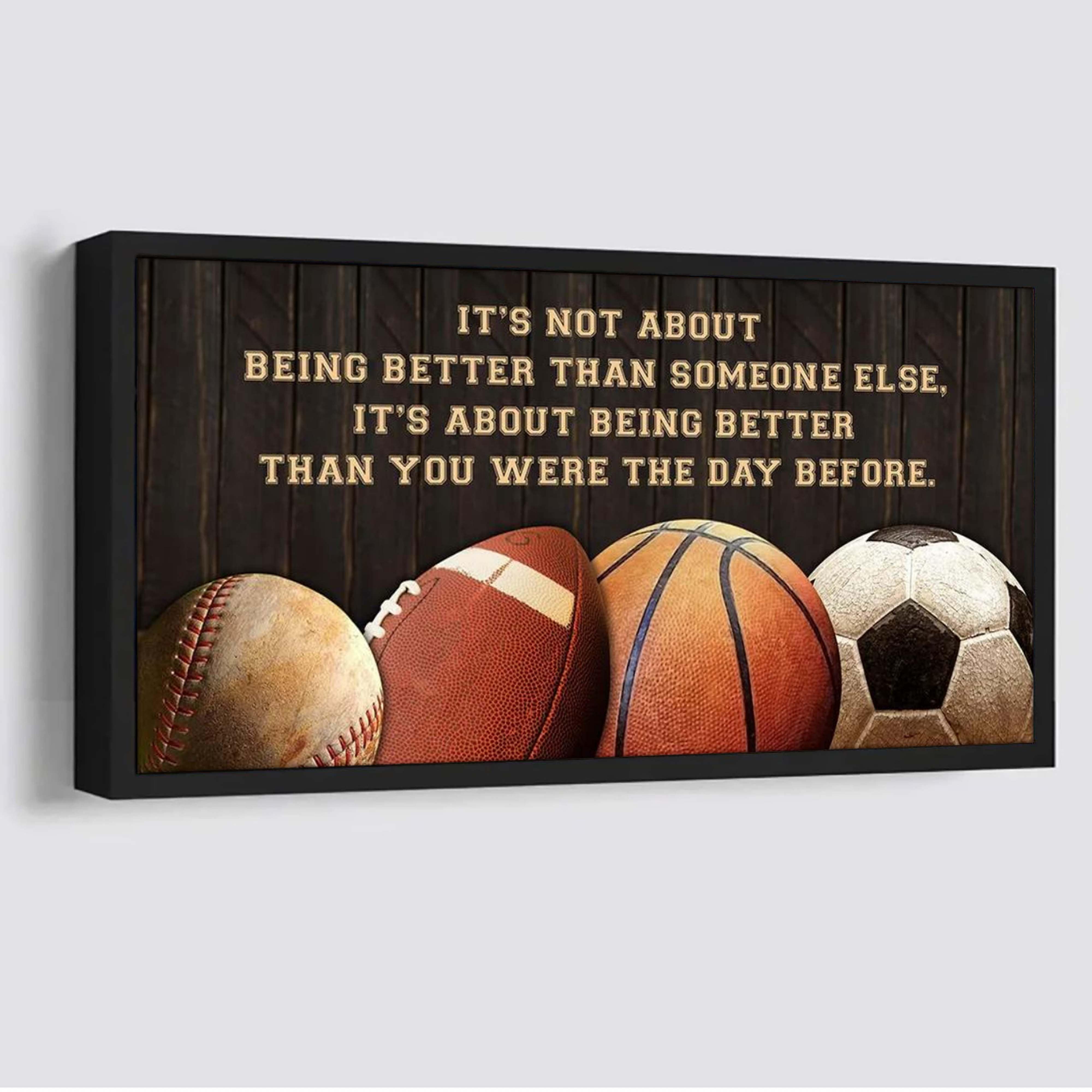 Customizable basketbal, baseball, football, soccer poster, canvas