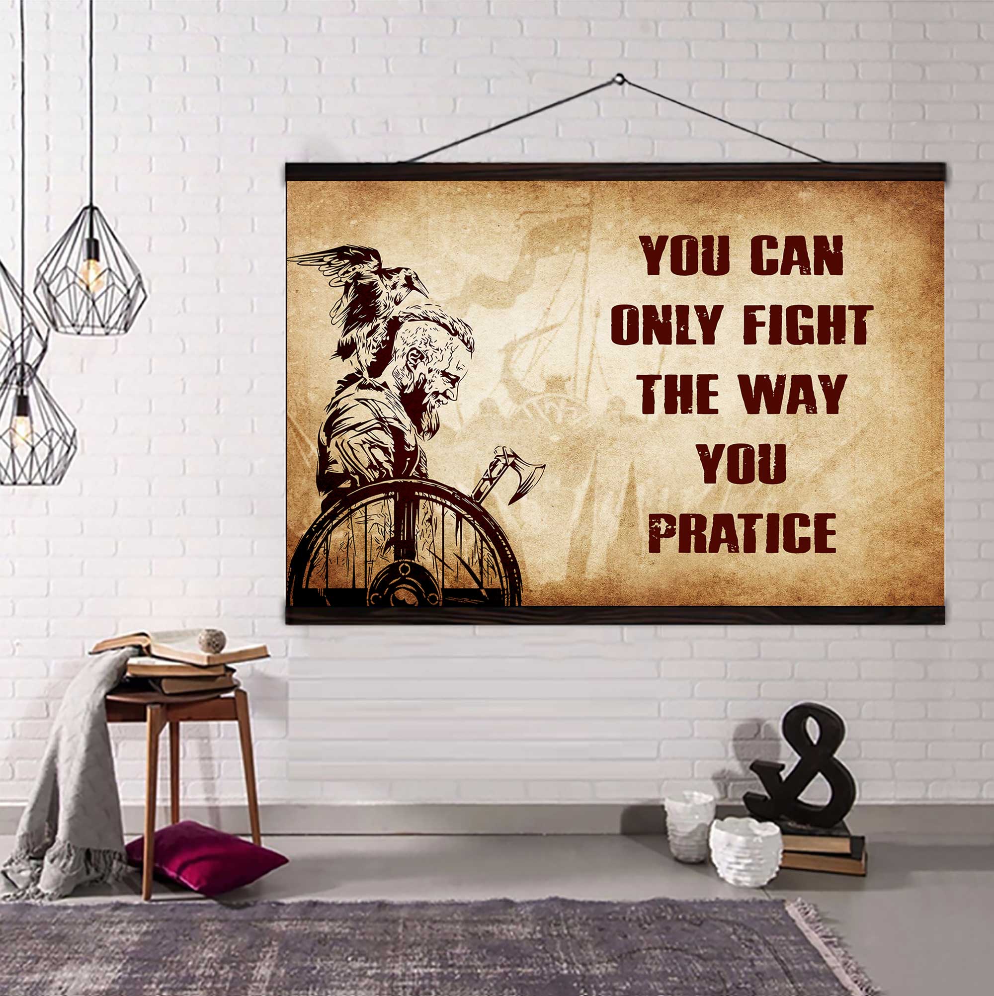 DRB Poster Canvas You Can Only Fight The Way You Practice