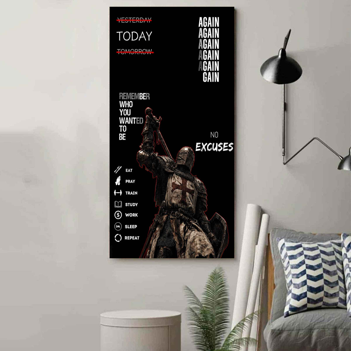 Remember Who You Wanted To Be Canvas Poster Training Motivation Quotes Gift For Your Son