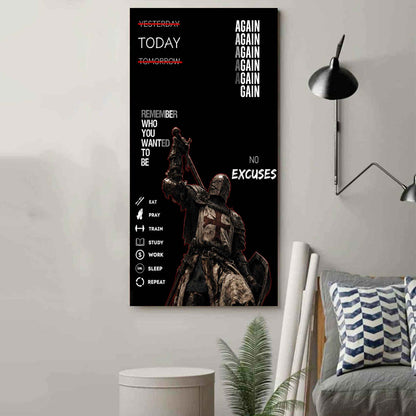 Remember Who You Wanted To Be Canvas Poster Training Motivation Quotes Gift For Your Son