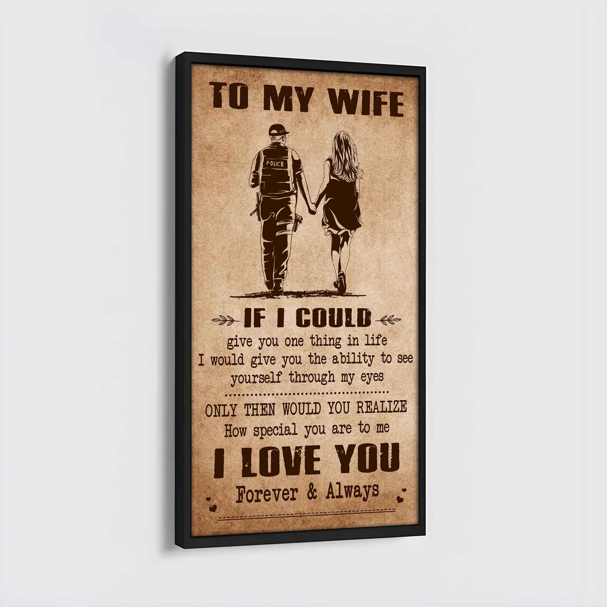 Samurai Poster Canvas To My Wife If I Could Give You One Thing In Life - How Special You Are To Me Gift For Your Wife