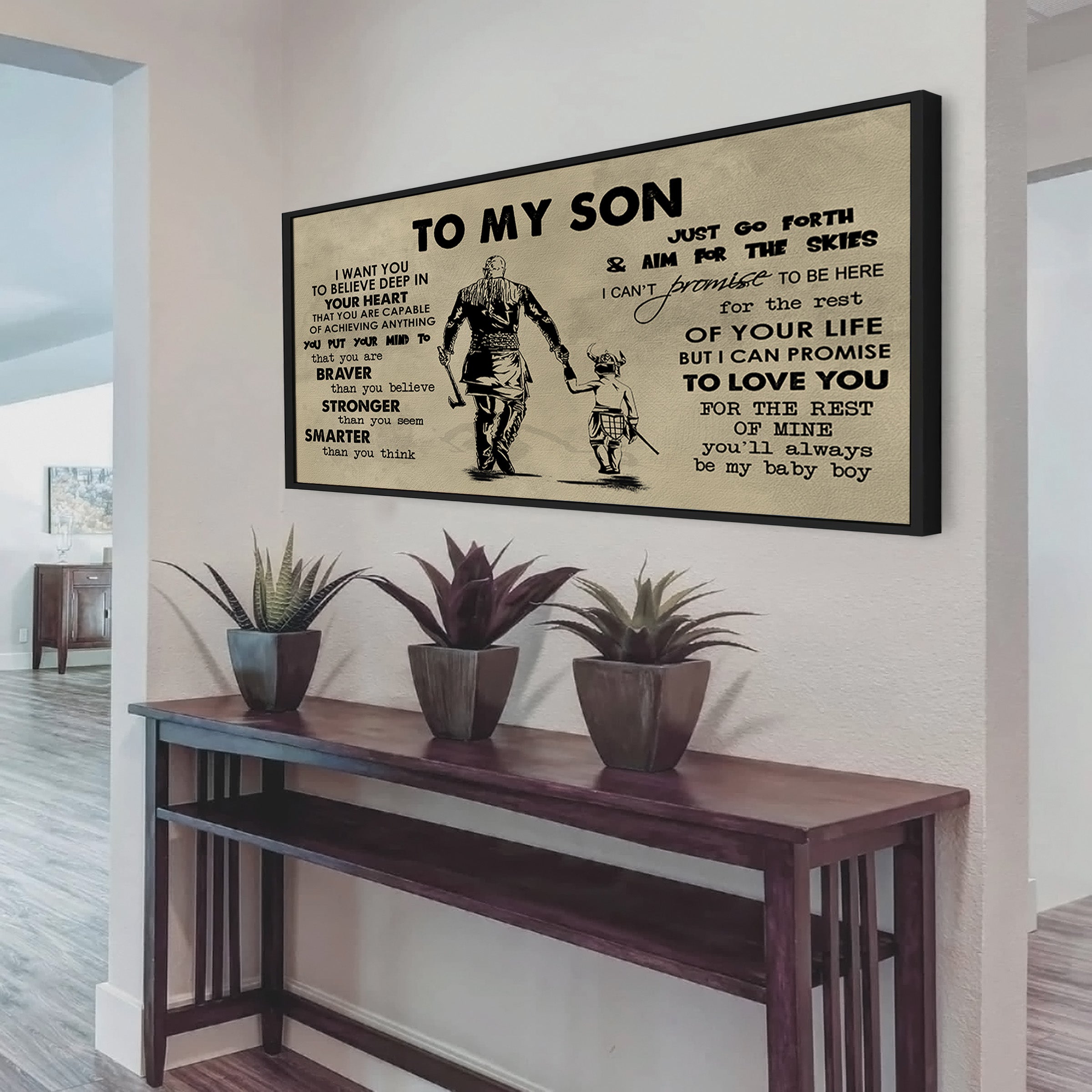 Dad to Daughter- I WANT YOU TO BELIEVE- CANVAS POSTER